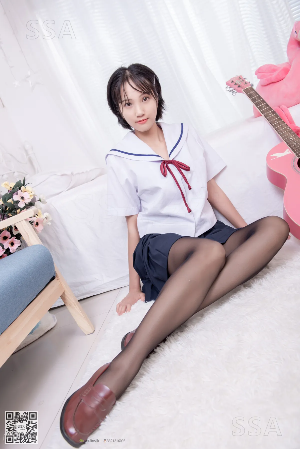 [SSA] Ultra HD Photos No.169 Xiao Pei JK Uniform and Black Stockings [148P] photo 43