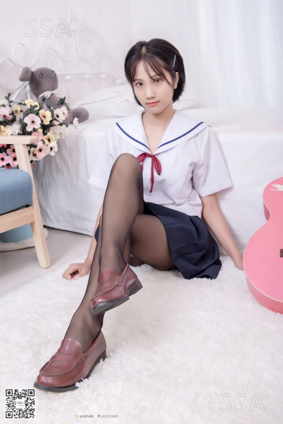 [SSA] Ultra HD Photos No.169 Xiao Pei JK Uniform and Black Stockings [148P] photo 48