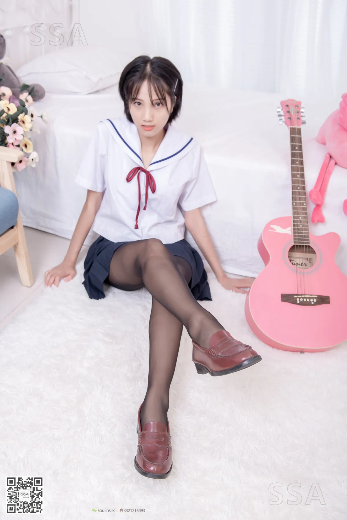 [SSA] Ultra HD Photos No.169 Xiao Pei JK Uniform and Black Stockings [148P] photo 49