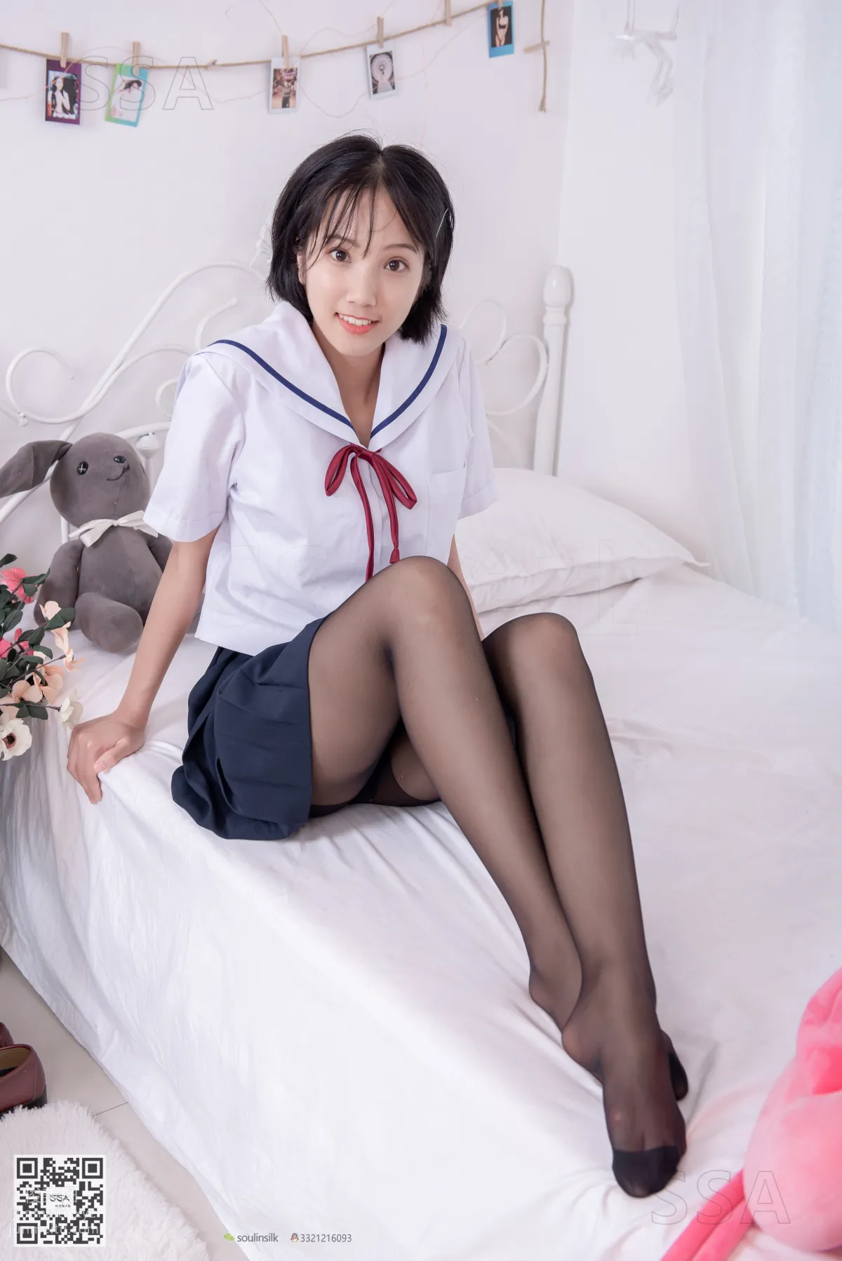 [SSA] Ultra HD Photos No.169 Xiao Pei JK Uniform and Black Stockings [148P] photo 104