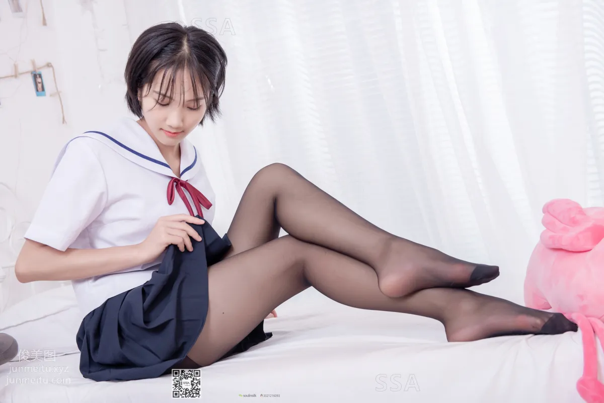[SSA] Ultra HD Photos No.169 Xiao Pei JK Uniform and Black Stockings [148P] photo 105