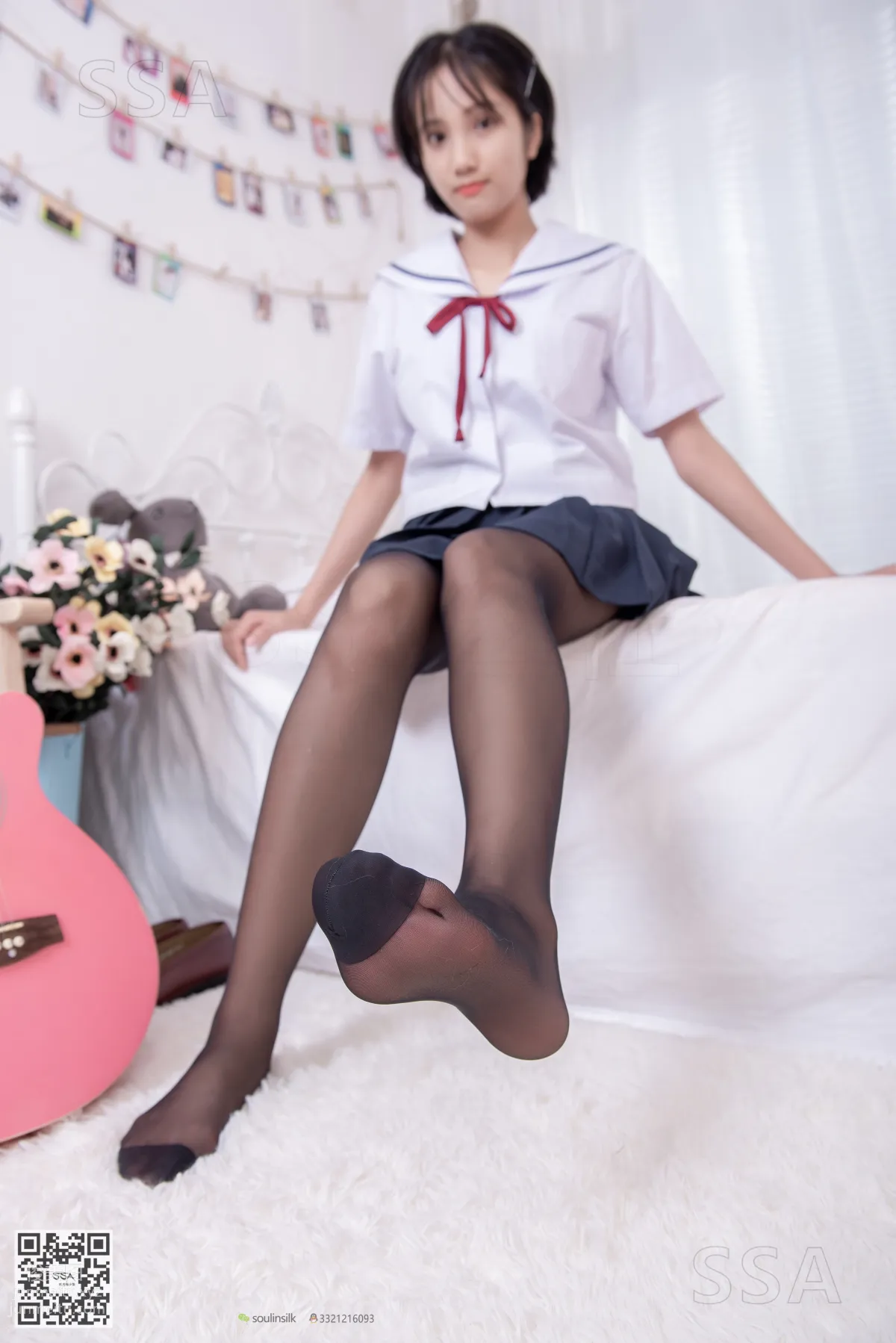 [SSA] Ultra HD Photos No.169 Xiao Pei JK Uniform and Black Stockings [148P] photo 113