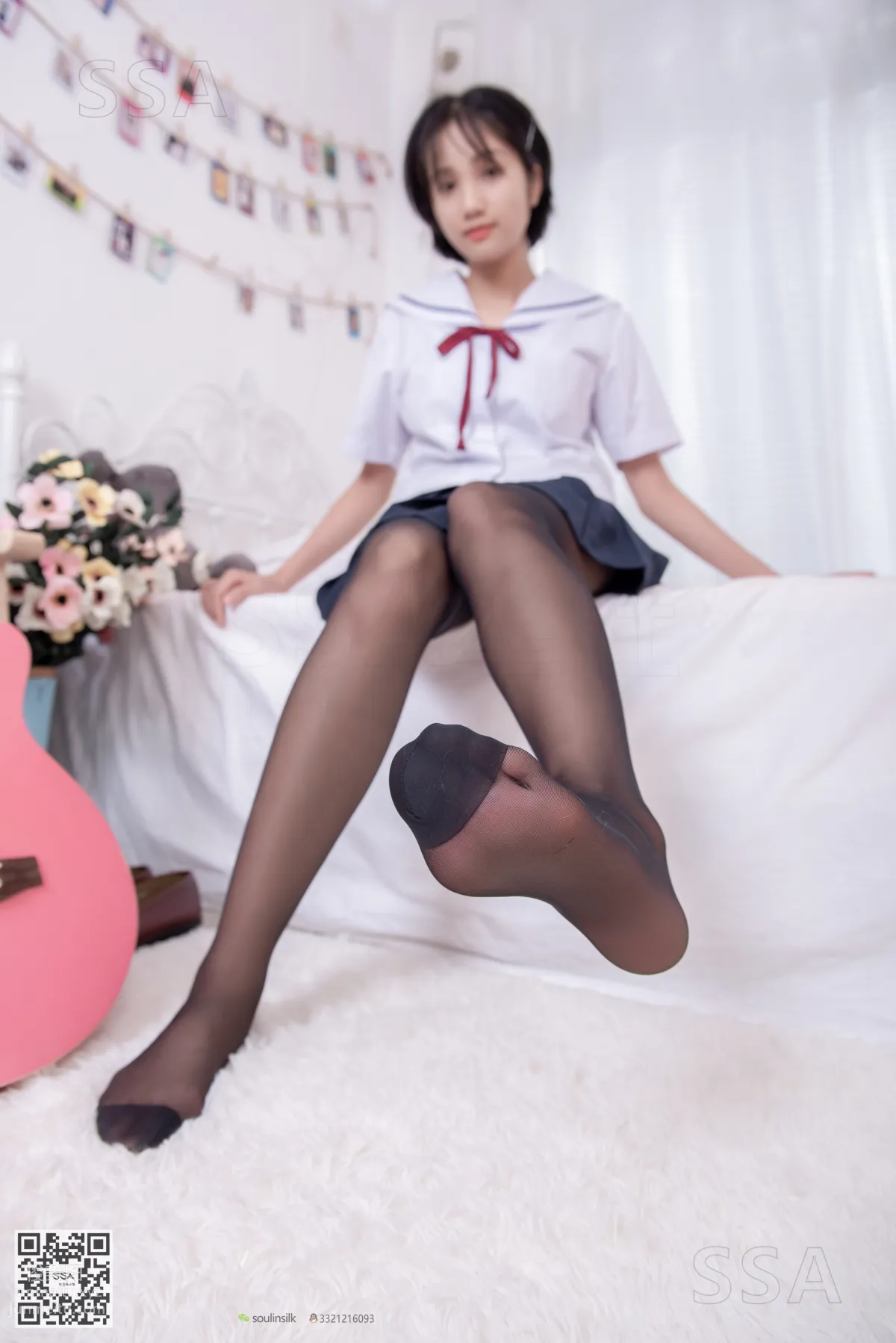 [SSA] Ultra HD Photos No.169 Xiao Pei JK Uniform and Black Stockings [148P] photo 114