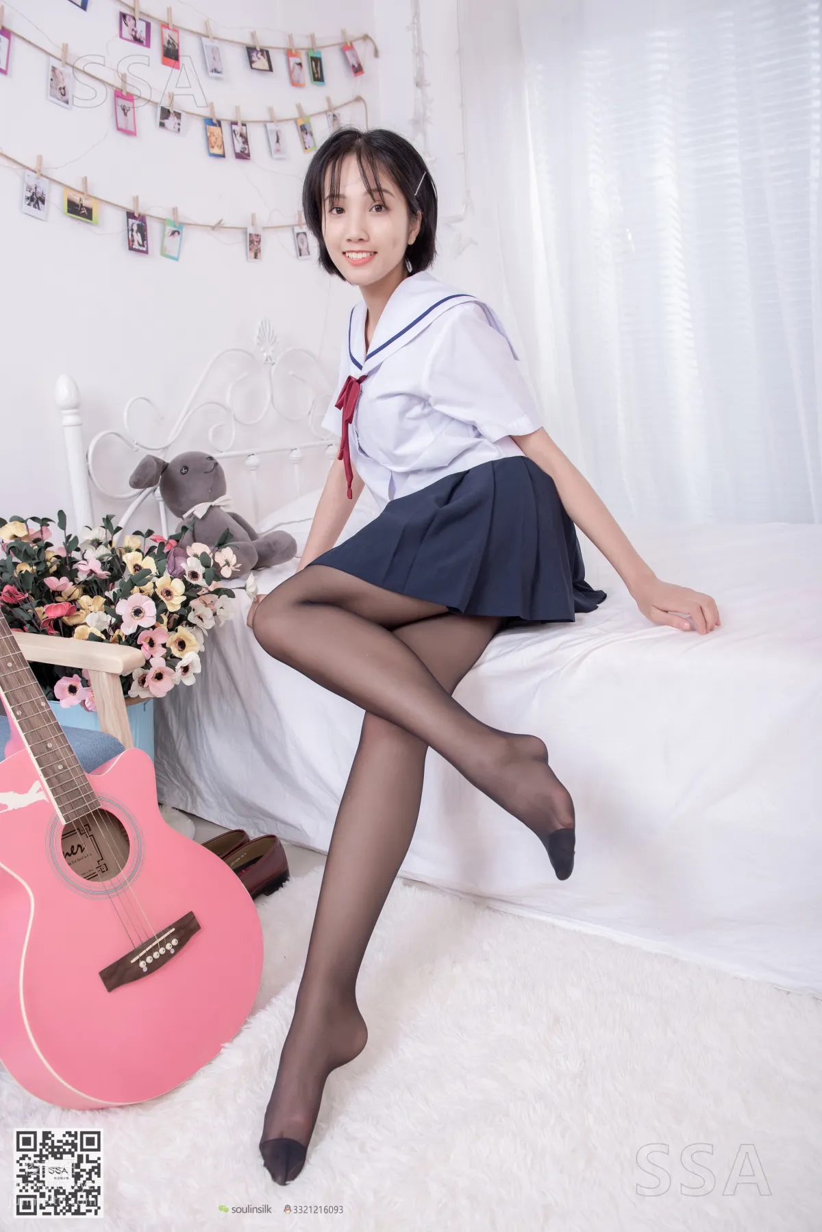 [SSA] Ultra HD Photos No.169 Xiao Pei JK Uniform and Black Stockings [148P] photo 116