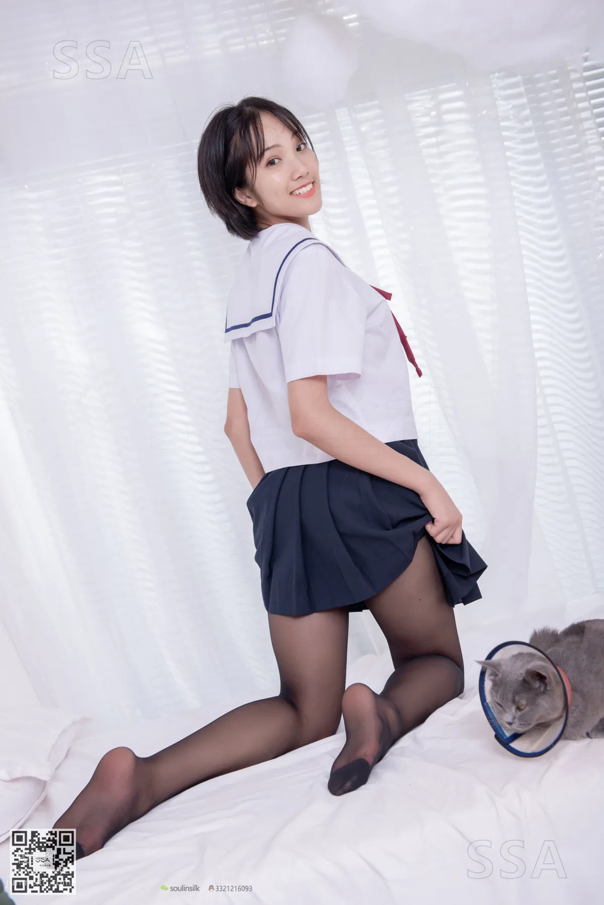 [SSA] Ultra HD Photos No.169 Xiao Pei JK Uniform and Black Stockings [148P] photo 137