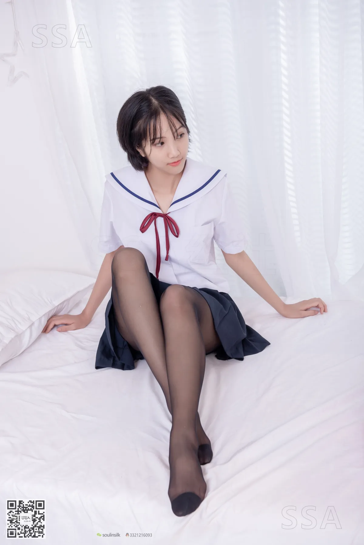 [SSA] Ultra HD Photos No.169 Xiao Pei JK Uniform and Black Stockings [148P] photo 141
