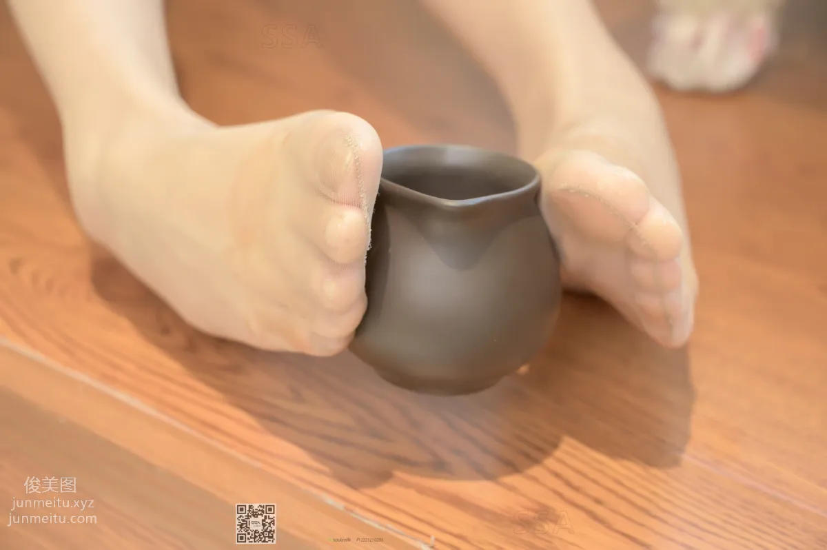 [SSA] Ultra HD Photo Set NO.187 Xue Li, Tea Artist Washing Tea and Skin-Tone Stockings Styling Demonstration [112P] photo 49
