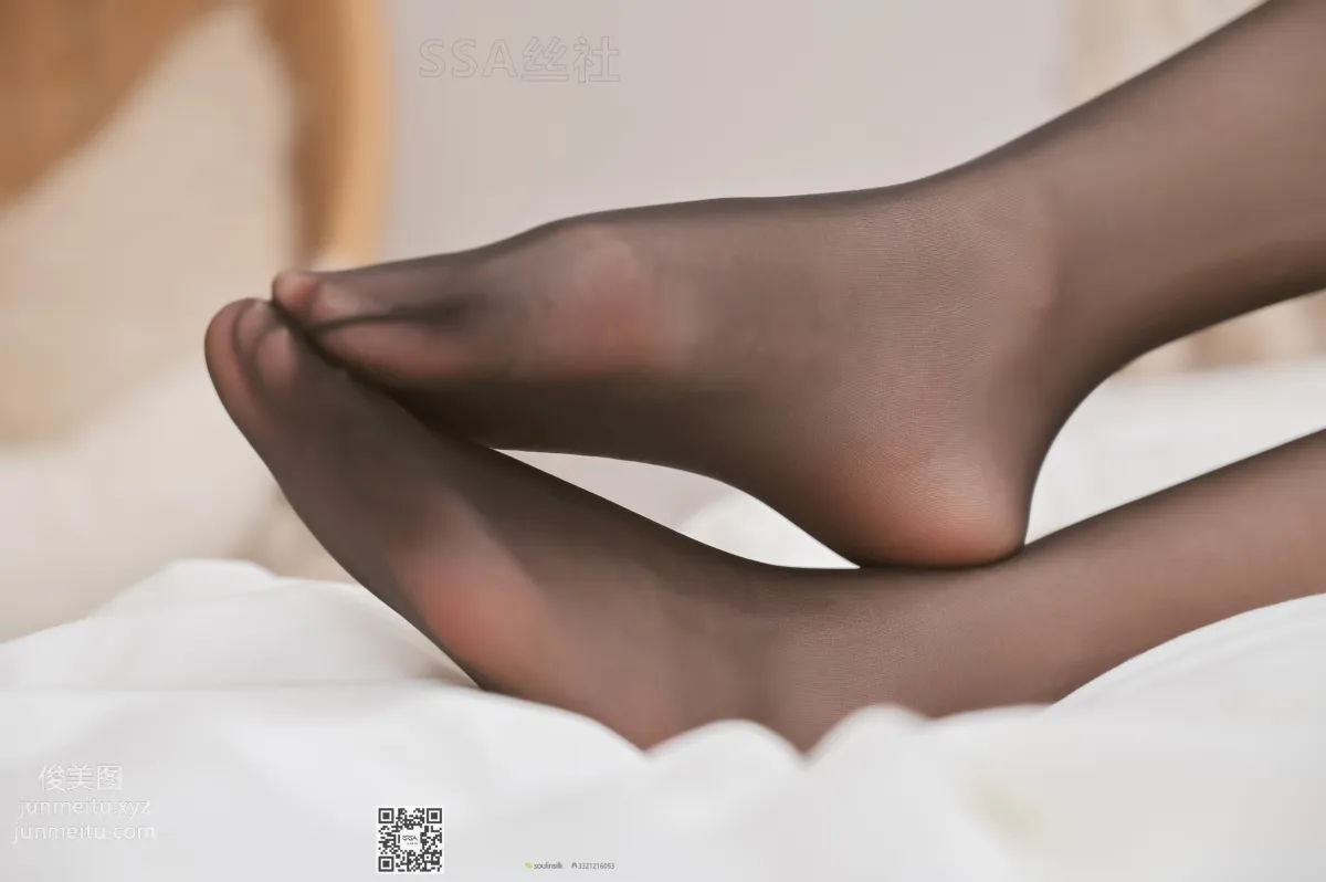 [SSA] Ultra HD Photos NO.109 Xi Xi Big-Eyed Cute Leg Model Xi Xi Black Stockings [153P] photo 47