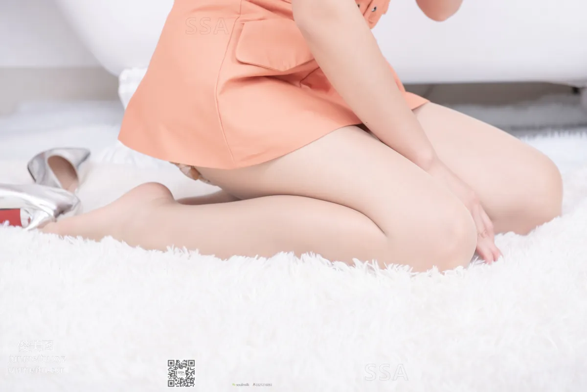 [SSA] Ultra HD Photo Set NO.186 Rong Rong, Home Hip-Length Short Skirt and Skin-Tone Stockings Styling Demonstration [149P] photo 67