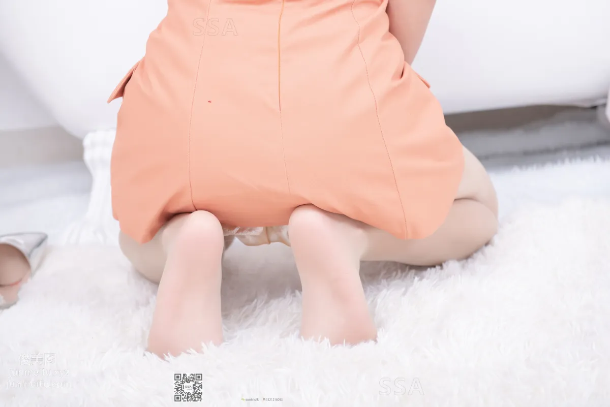 [SSA] Ultra HD Photo Set NO.186 Rong Rong, Home Hip-Length Short Skirt and Skin-Tone Stockings Styling Demonstration [149P] photo 91