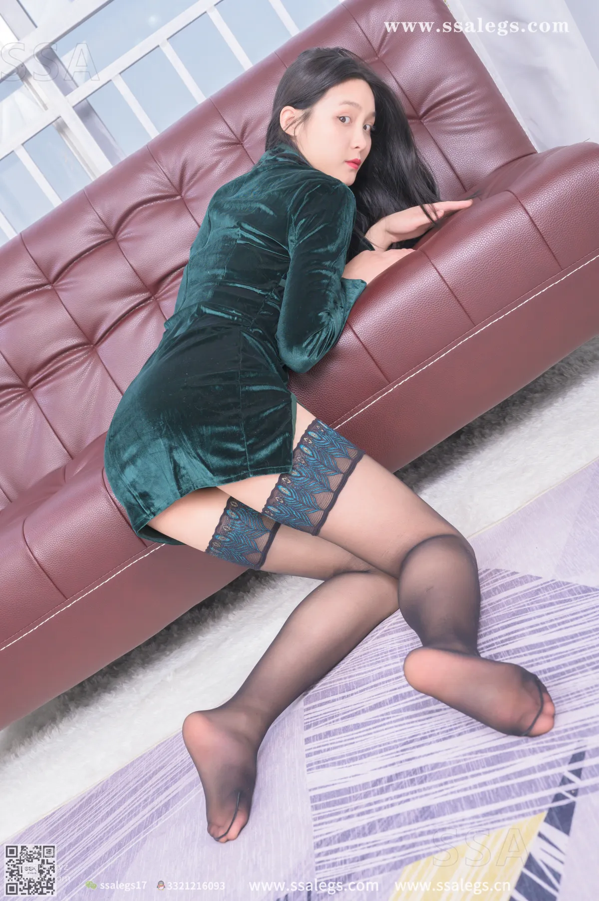 [SSA絲社]超清寫真 NO.331 君君世界最美孔雀翎長筒絲襪(下)[139P] 79