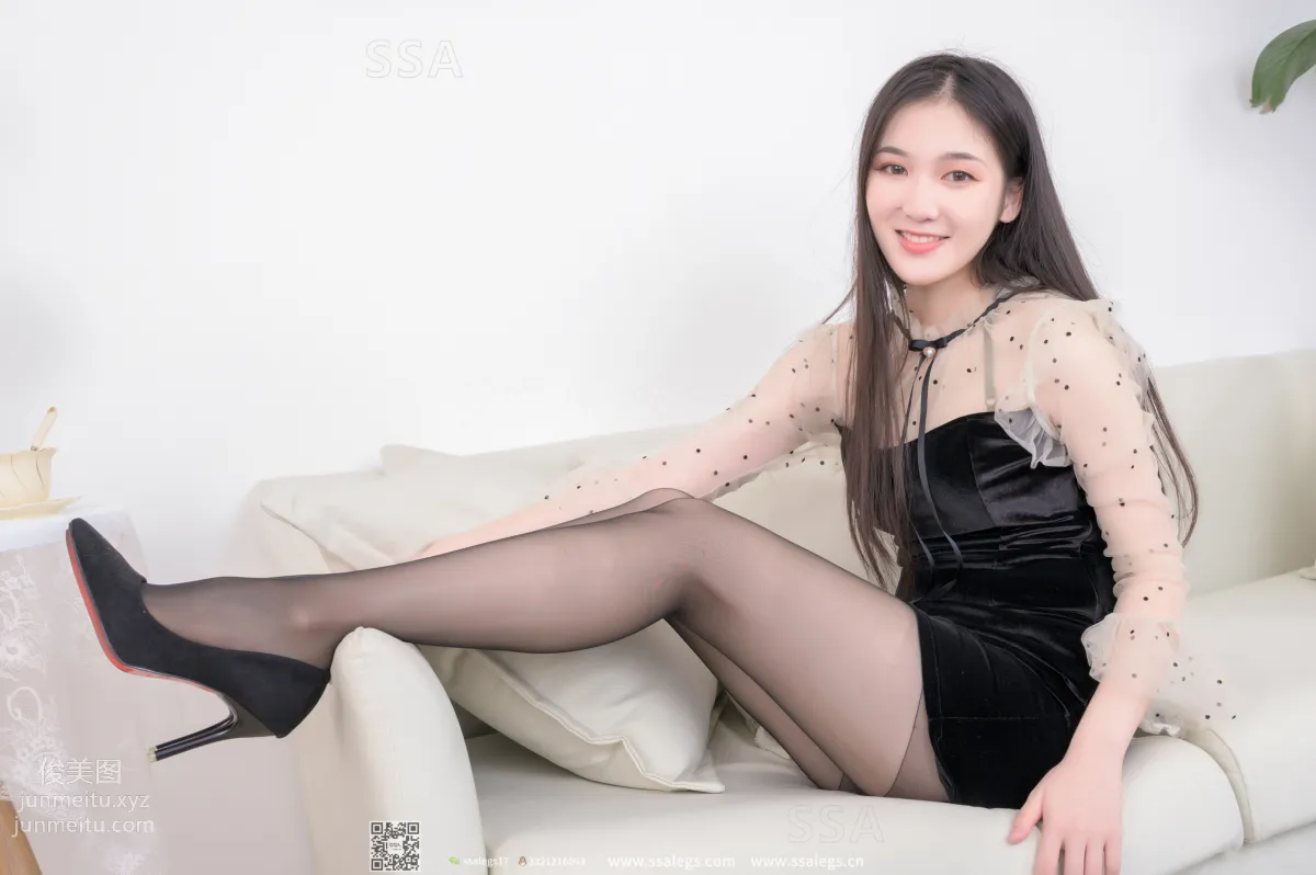 [SSA絲社]超清寫真 NO.308 秀秀新模新春首秀美腿黑絲(上) [95P] 51