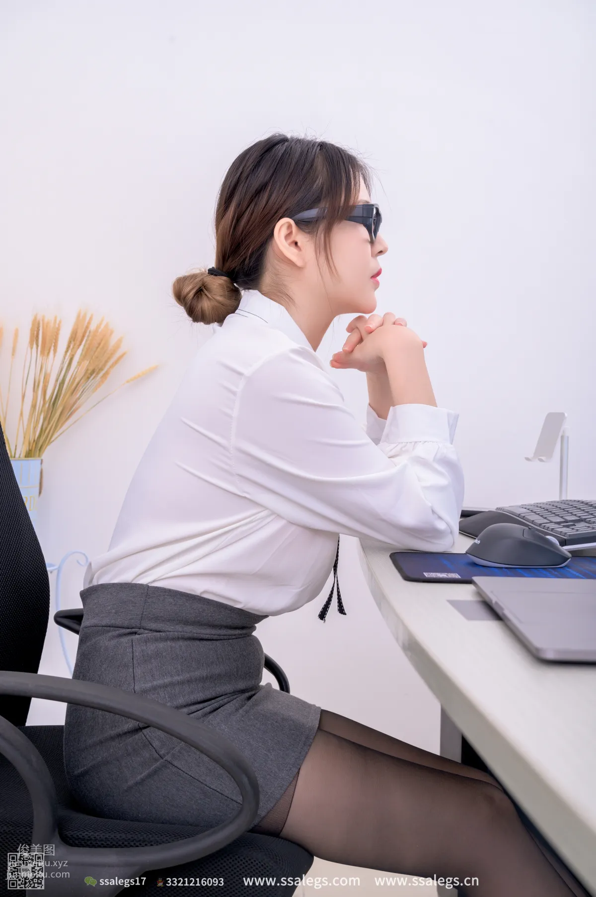 [SSA] Ultra HD Photo Set NO.463 Chun Xiao Female Colleague Stockings Temptation (Part 1) [148P] photo 42