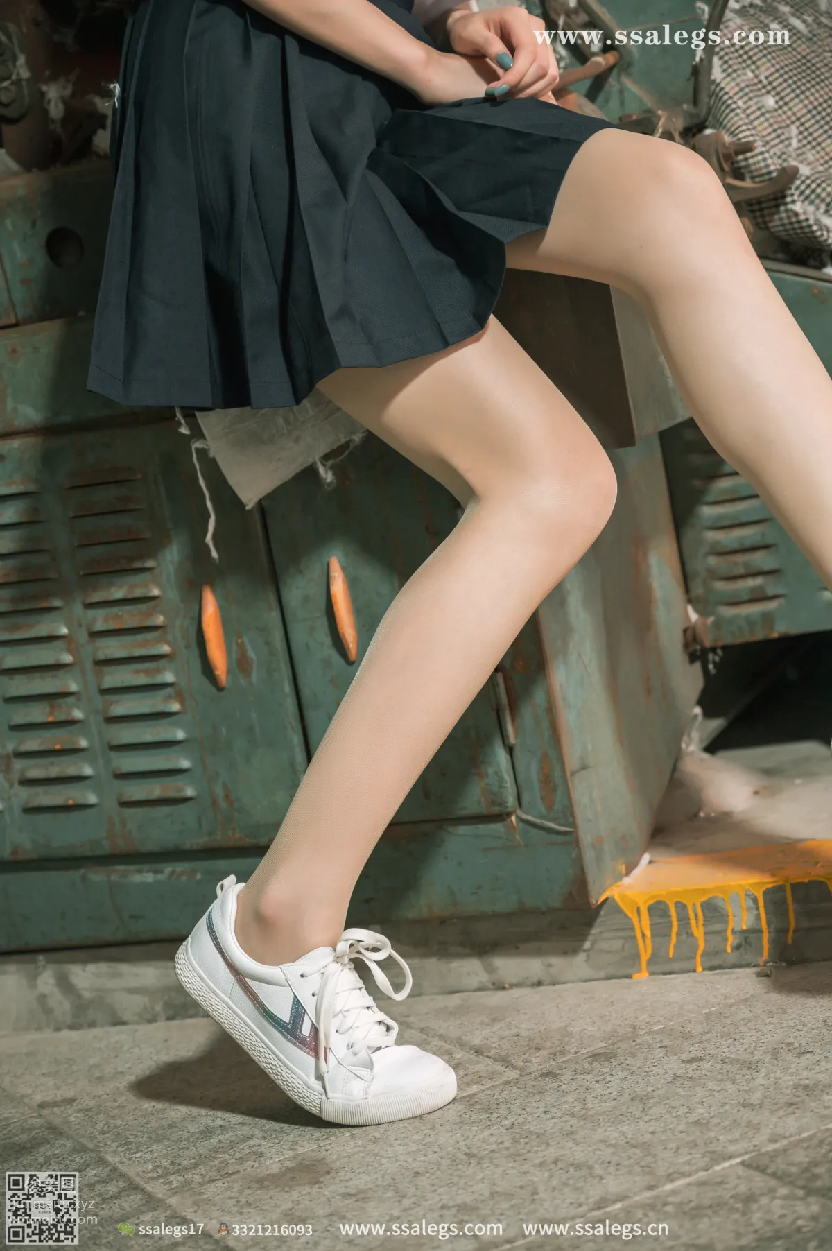 [SSA絲社]超清寫真 NO.422 漫漫白色jk制服肉絲寫真(下)[134P] 2