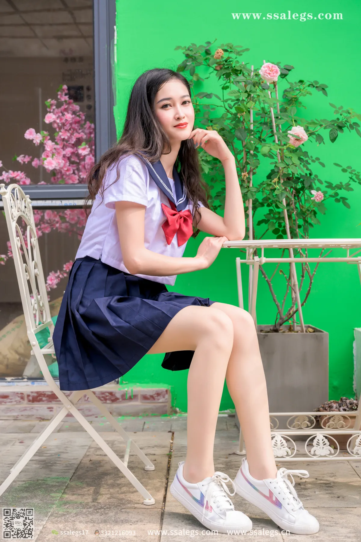 [SSA絲社]超清寫真 NO.422 漫漫白色jk制服肉絲寫真(下)[134P] 60