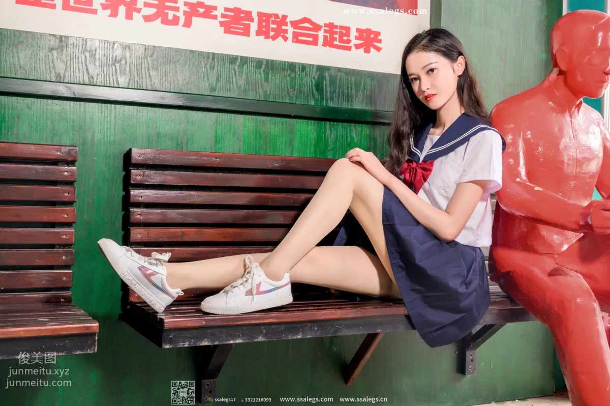 [SSA絲社]超清寫真 NO.422 漫漫白色jk制服肉絲寫真(下)[134P] 72