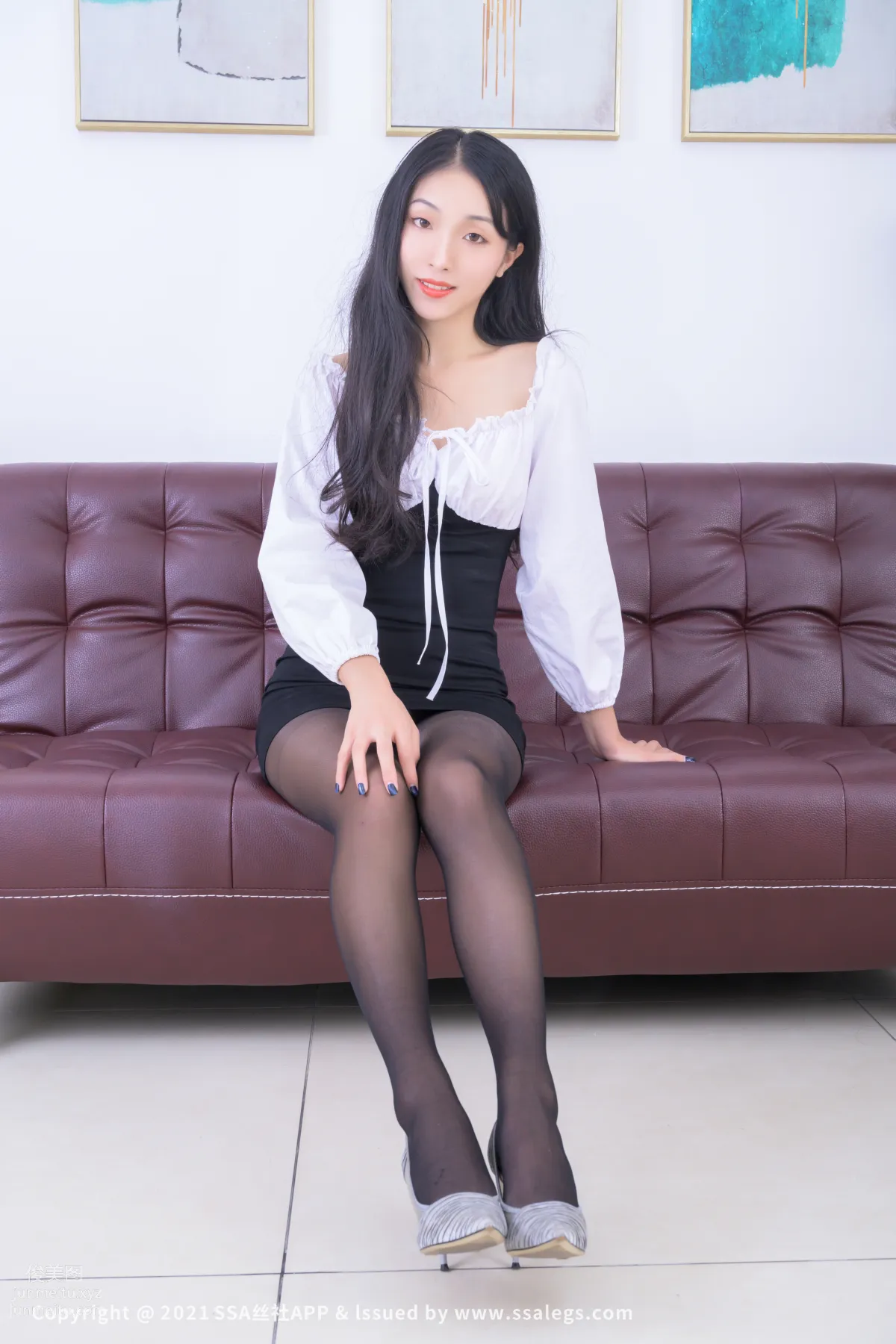 [SSA絲社]超清寫真 No.718 模特素人的浪莎黑絲襪美足（上）[119P] 42