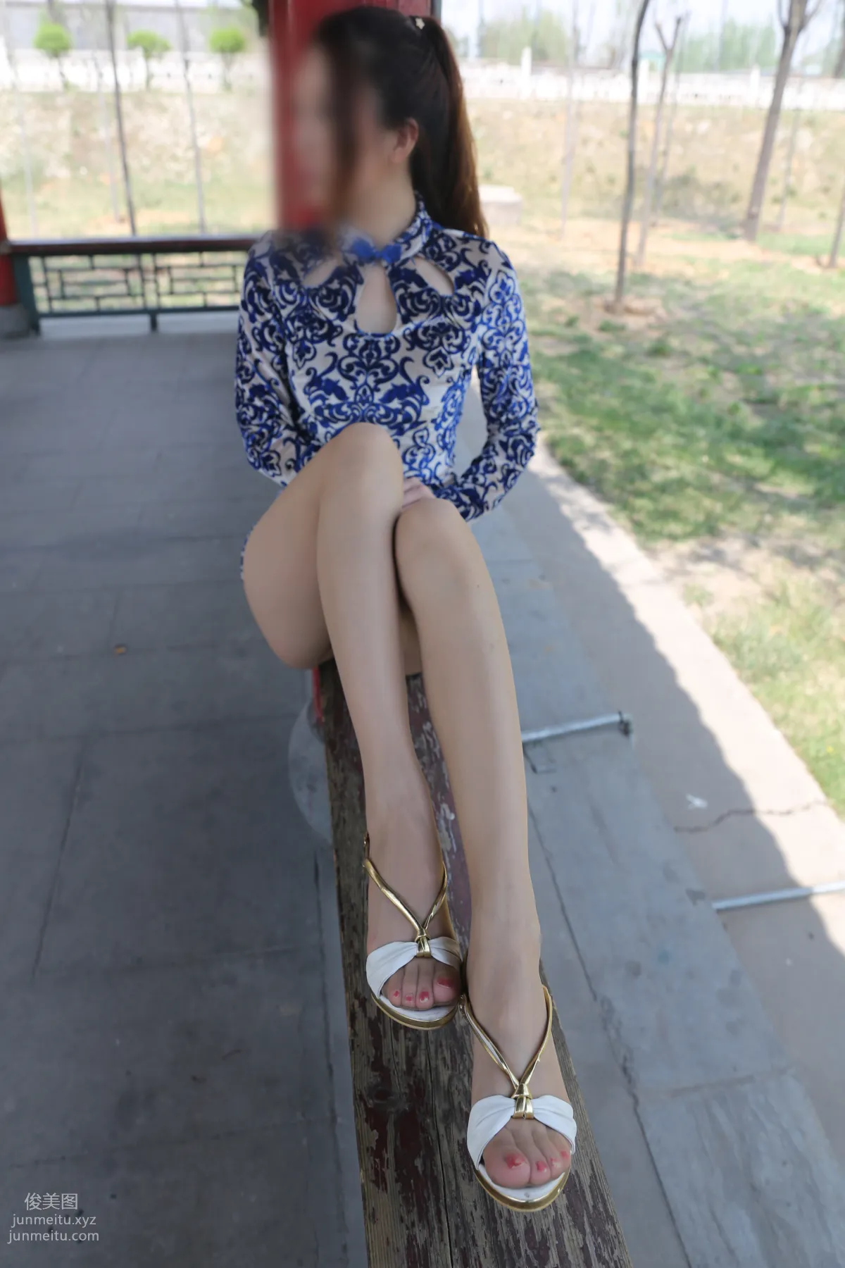 [Nicole Feet] NO.005 Park 1, Nude Stockings and Beautiful Legs [163P] photo 17