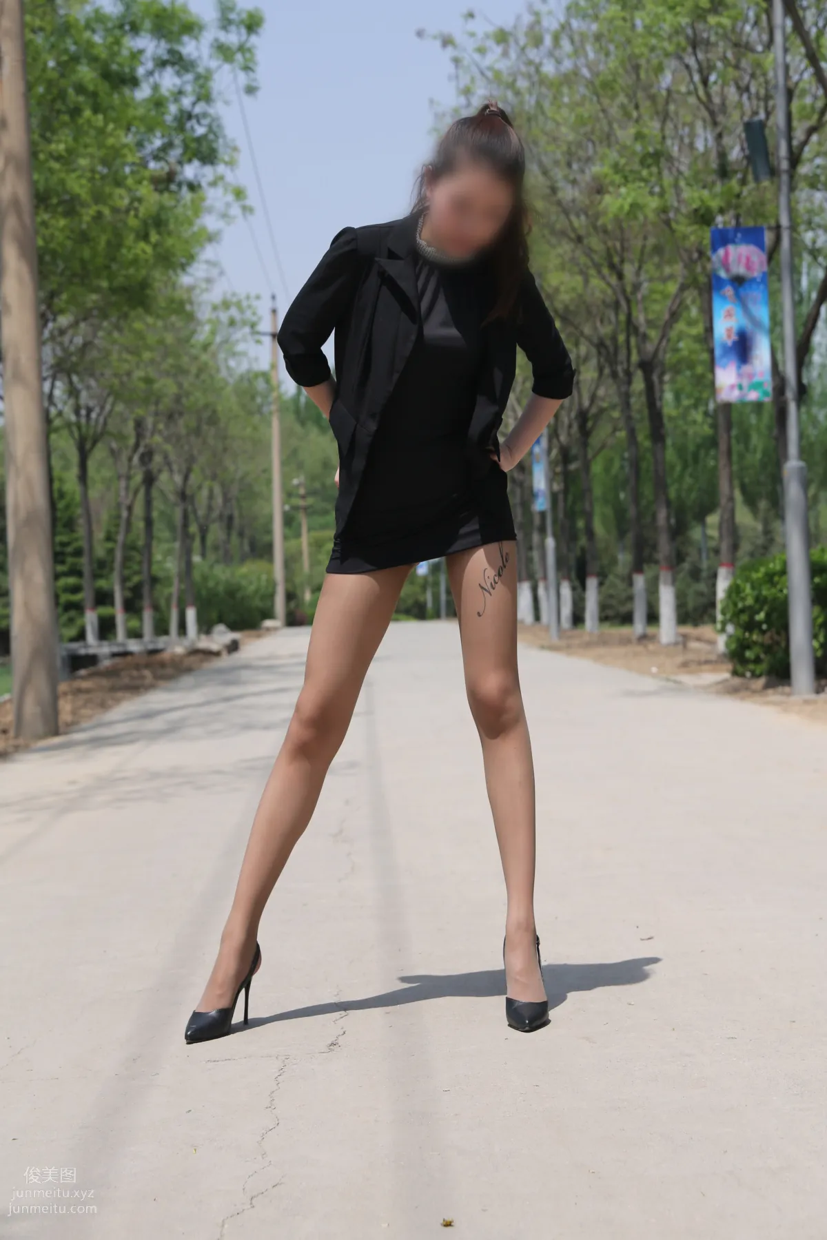 [Nicole Feet] NO.006 Park 2, Gray and Colorful Stockings [144P] photo 24