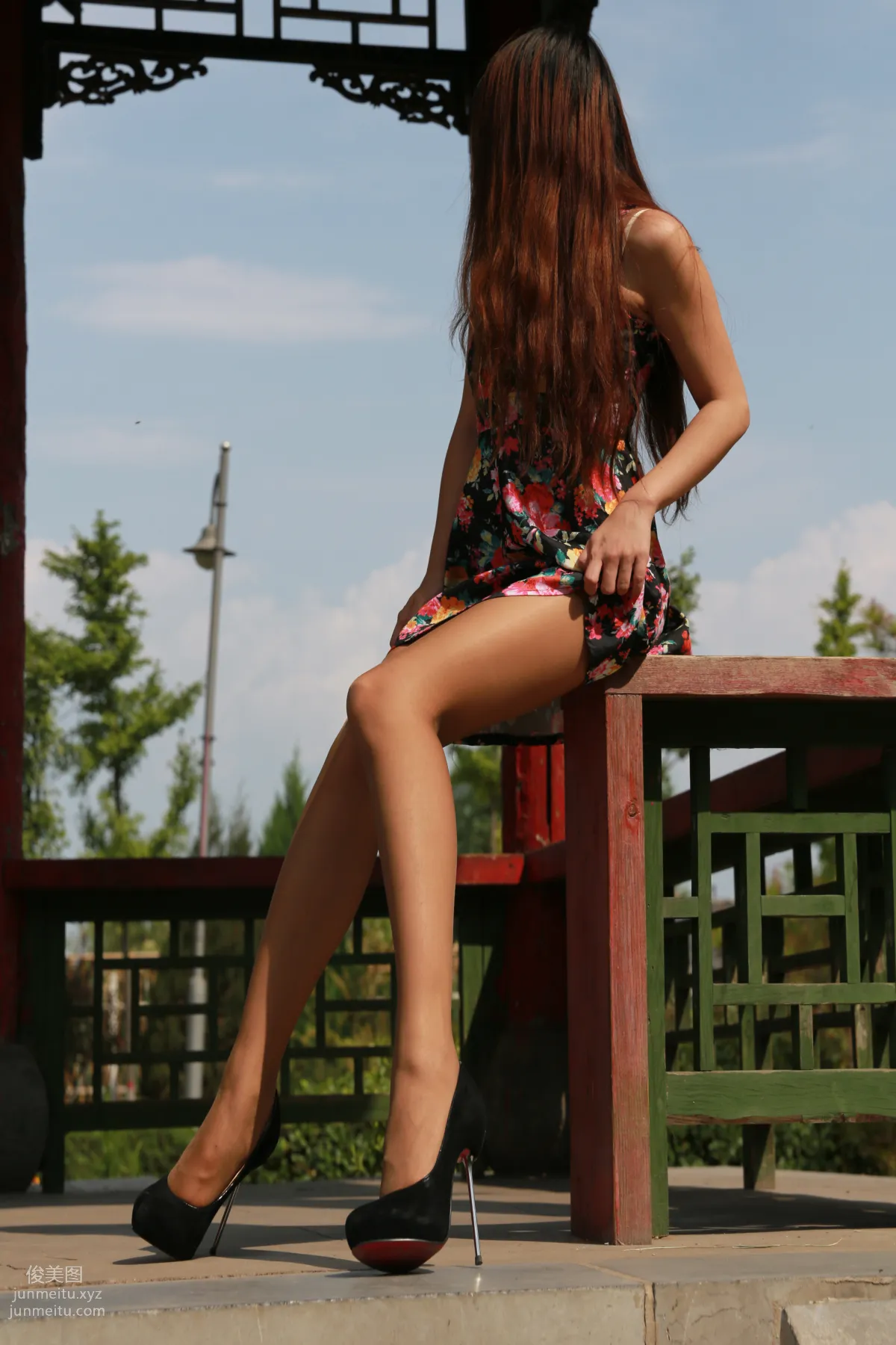 [Nicole Feet] NO.006 Park 2, Gray and Colorful Stockings [144P] photo 33