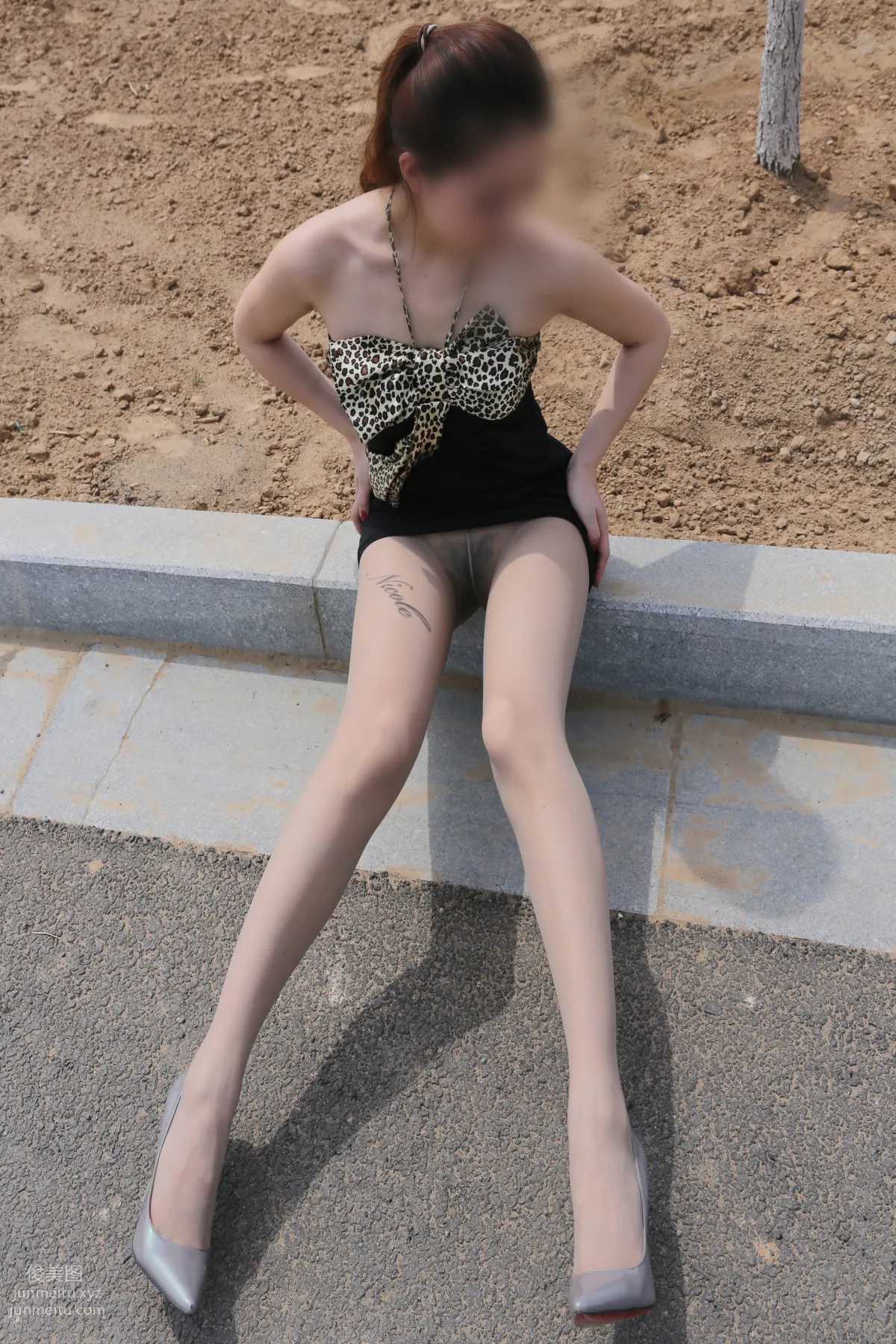 [Nicole Feet] NO.004 Highway, Gray Stockings and High Heels [113P] photo 54