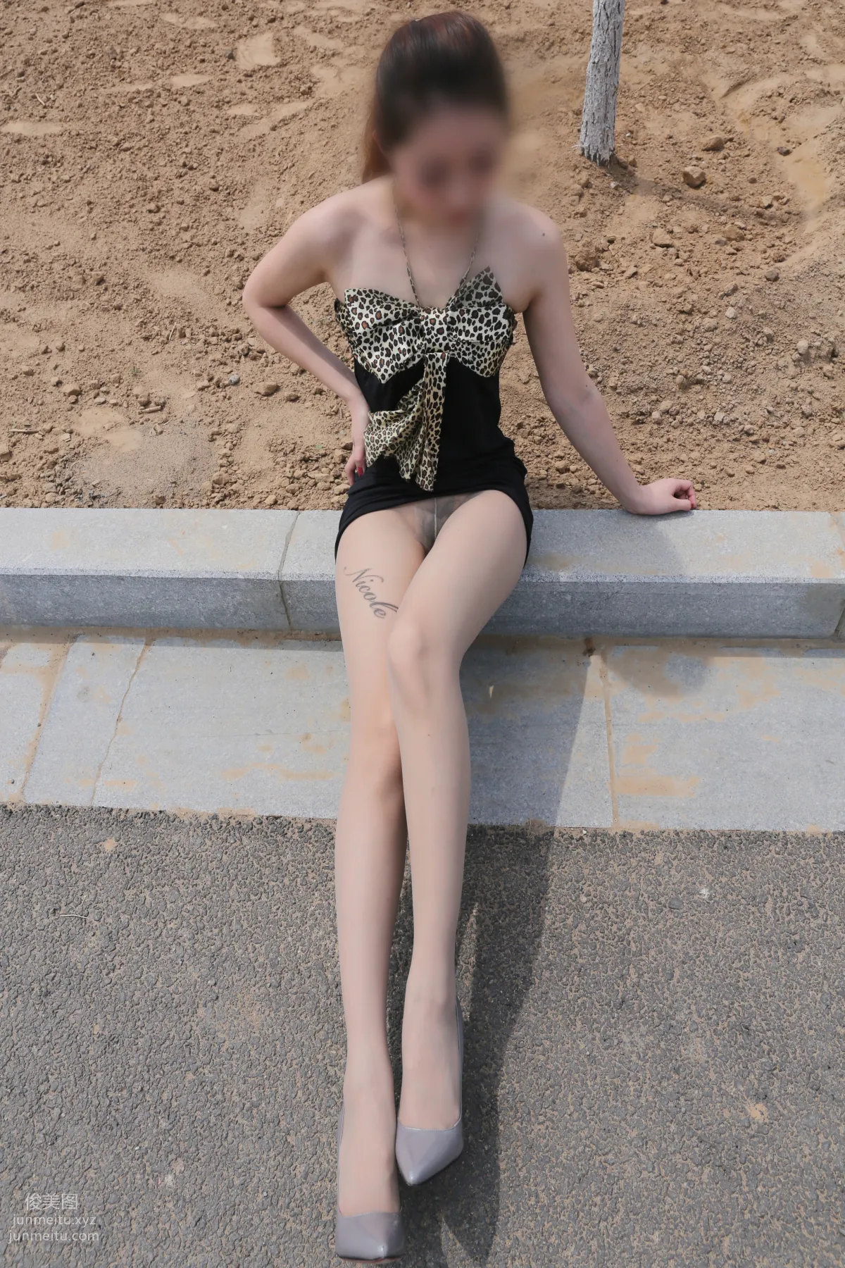[Nicole Feet] NO.004 Highway, Gray Stockings and High Heels [113P] photo 56