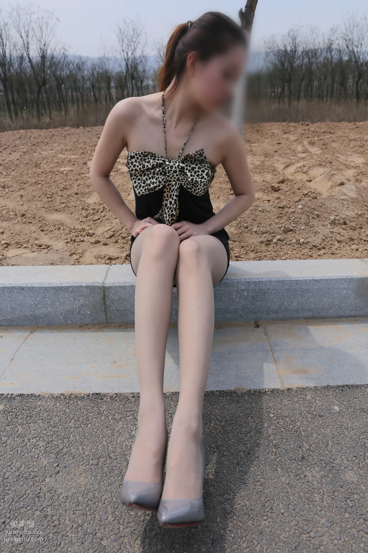 [Nicole Feet] NO.004 Highway, Gray Stockings and High Heels [113P] photo 66