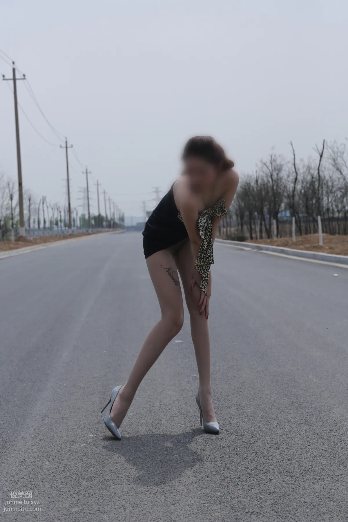 [Nicole Feet] NO.004 Highway, Gray Stockings and High Heels [113P] photo 76