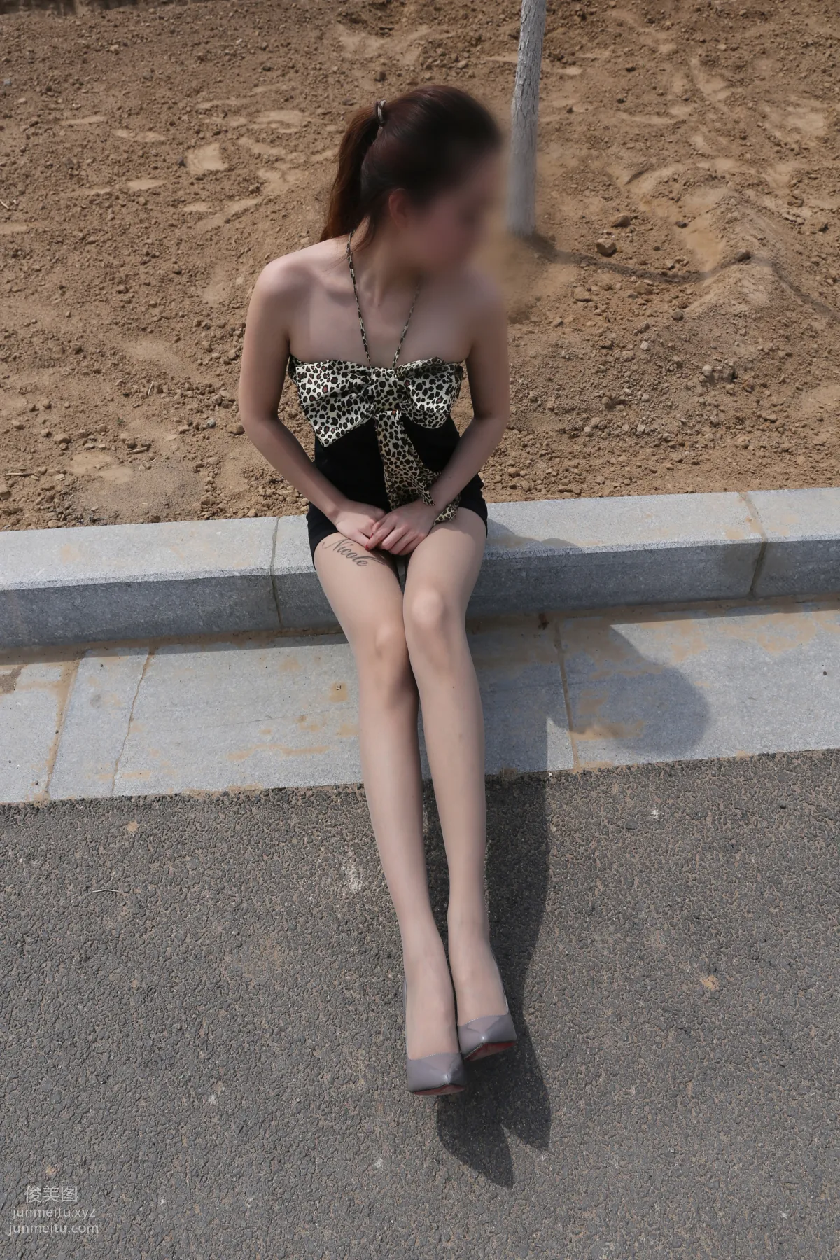 [Nicole Feet] NO.004 Highway, Gray Stockings and High Heels [113P] photo 87