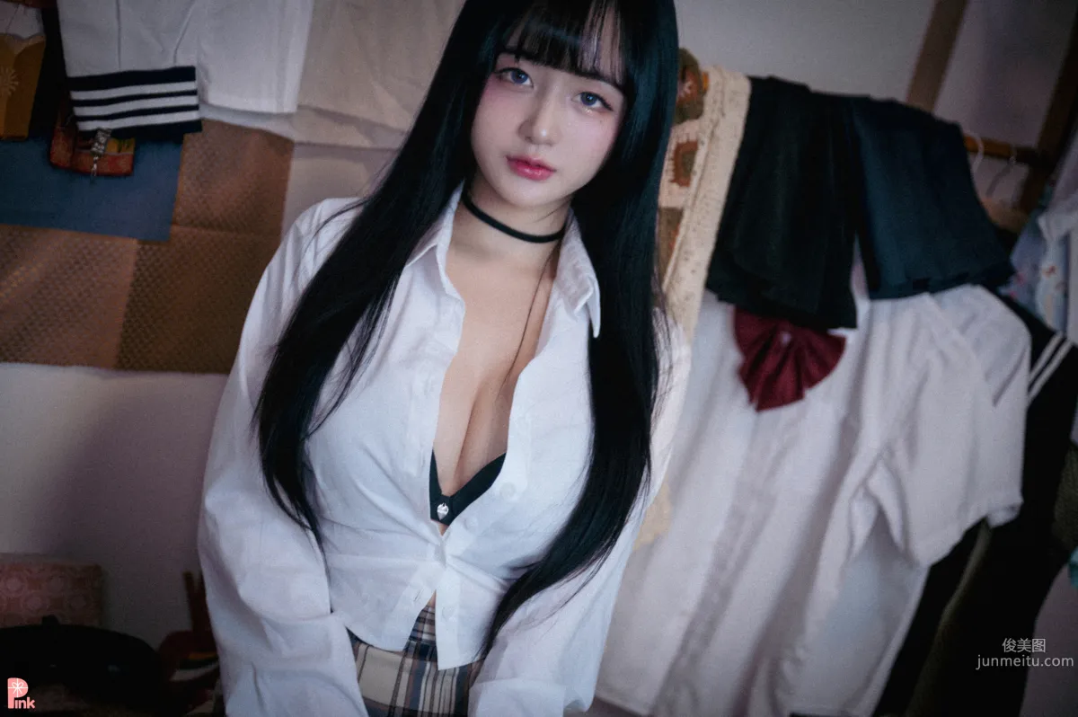 028.PINK- Jina - Jina's school uniform life[111P] 16