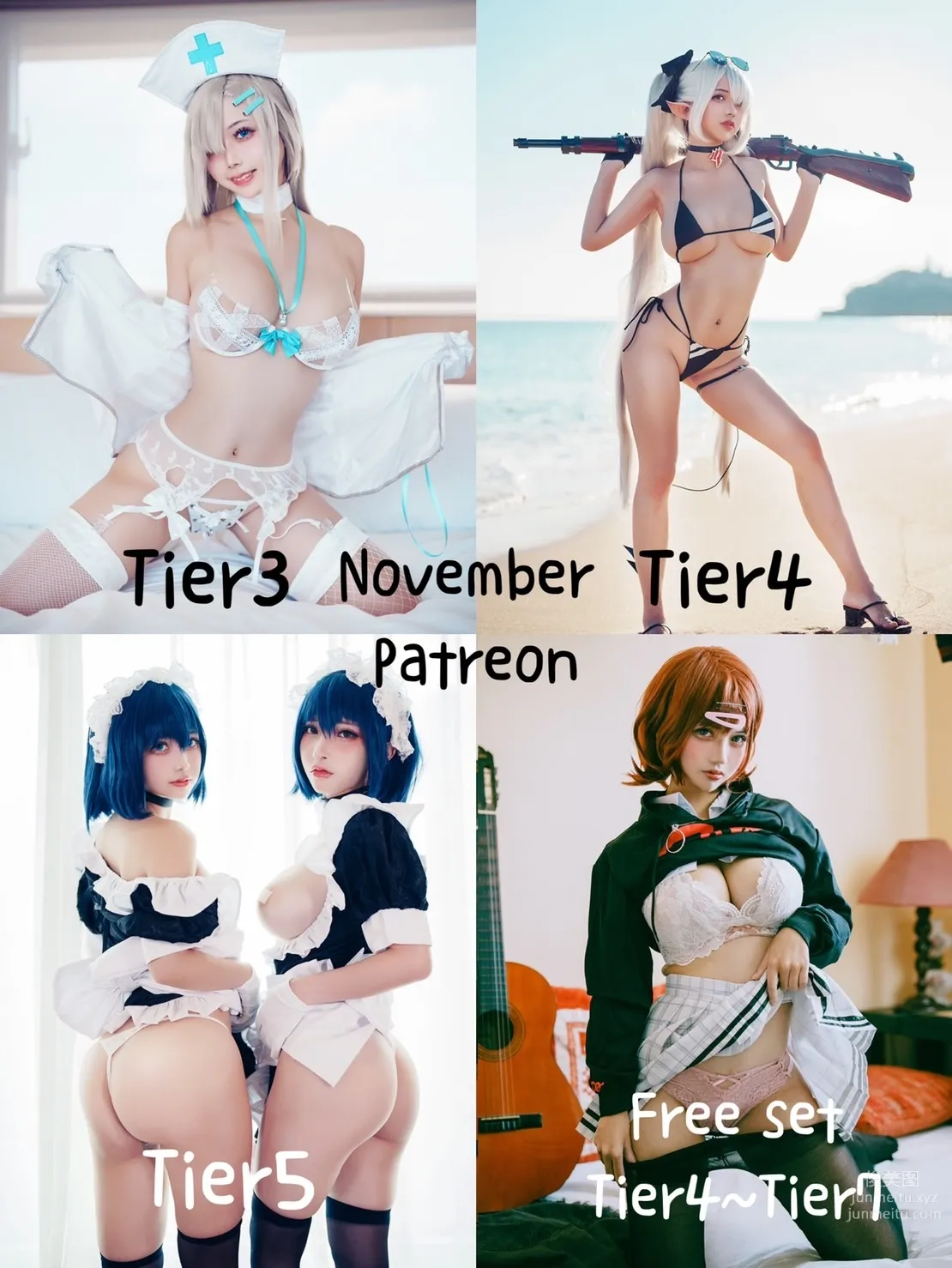 Tier 2 & X Asuna & Karin ft. Okita Rinka-factory小丁Patreon VIP寫真 30