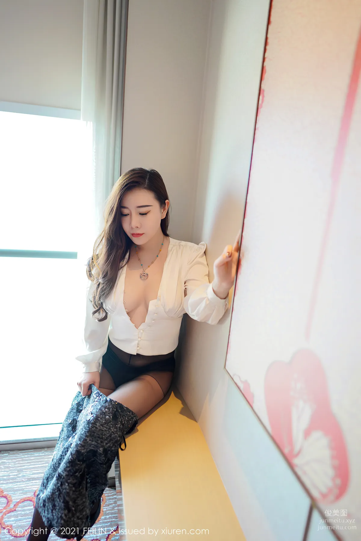 [FeiLin] 2021.07.05 VOL.400 Wang Wanyou Queen photo 20