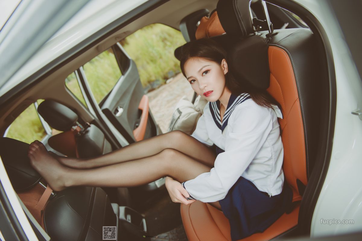 [SSA] NO.017 Jia Jia Little Stockings Girl Jia Jia's Driving Practice Record photo 17
