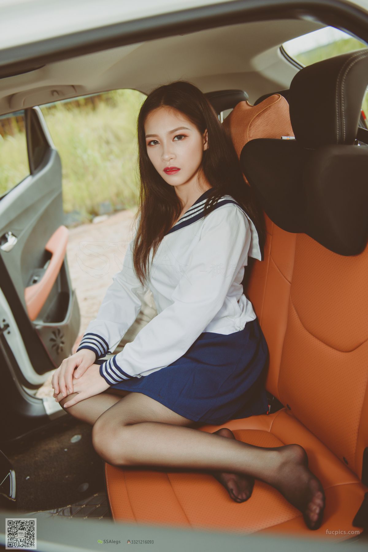 [SSA] NO.017 Jia Jia Little Stockings Girl Jia Jia's Driving Practice Record photo 61