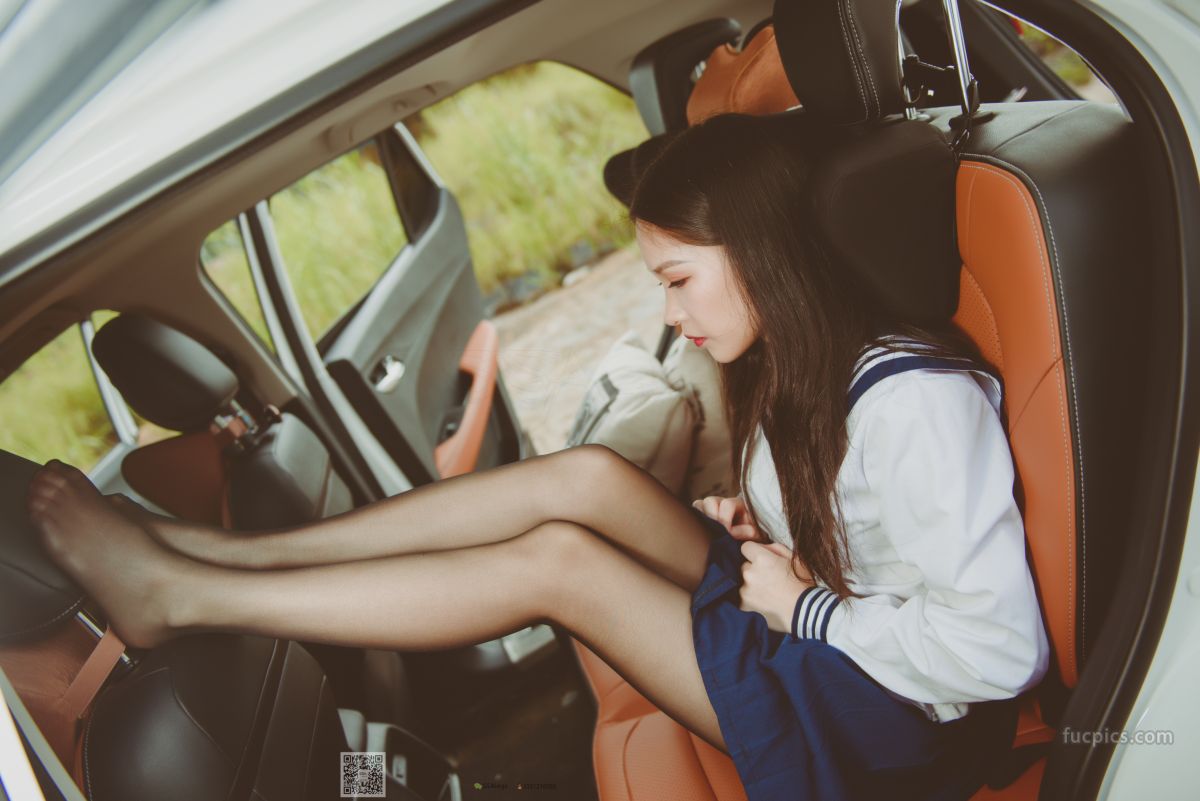 [SSA] NO.017 Jia Jia Little Stockings Girl Jia Jia's Driving Practice Record photo 14