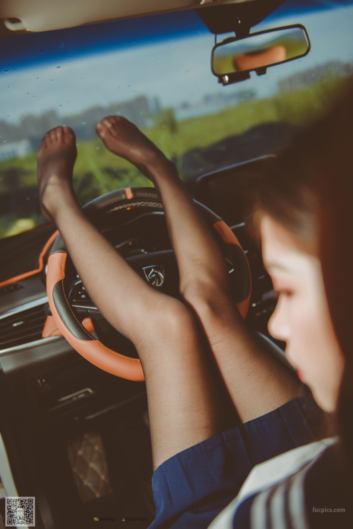 [SSA] NO.017 Jia Jia Little Stockings Girl Jia Jia's Driving Practice Record photo 51