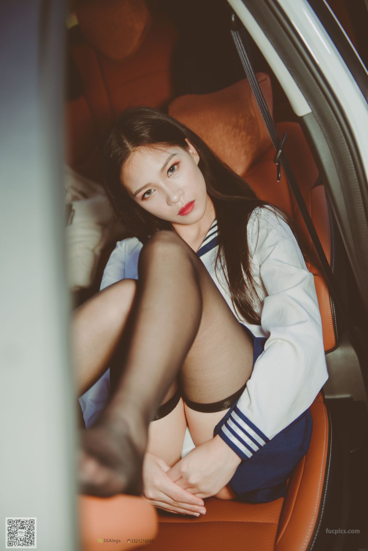 [SSA] NO.017 Jia Jia Little Stockings Girl Jia Jia's Driving Practice Record photo 59