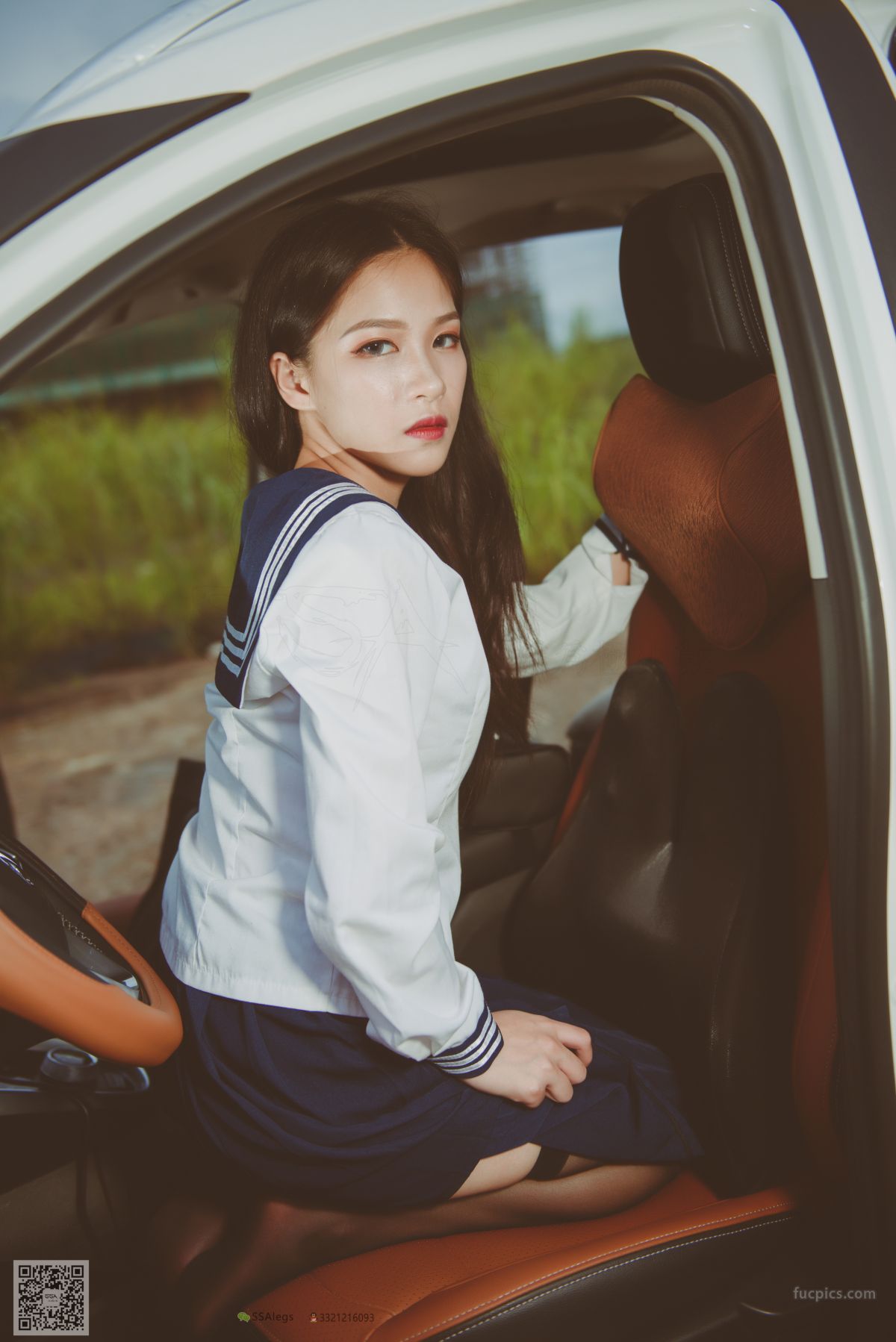 [SSA] NO.017 Jia Jia Little Stockings Girl Jia Jia's Driving Practice Record photo 55