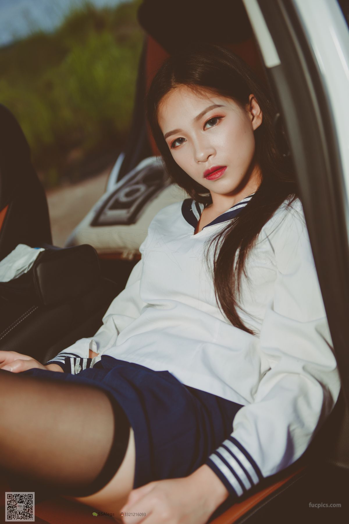 [SSA] NO.017 Jia Jia Little Stockings Girl Jia Jia's Driving Practice Record photo 57