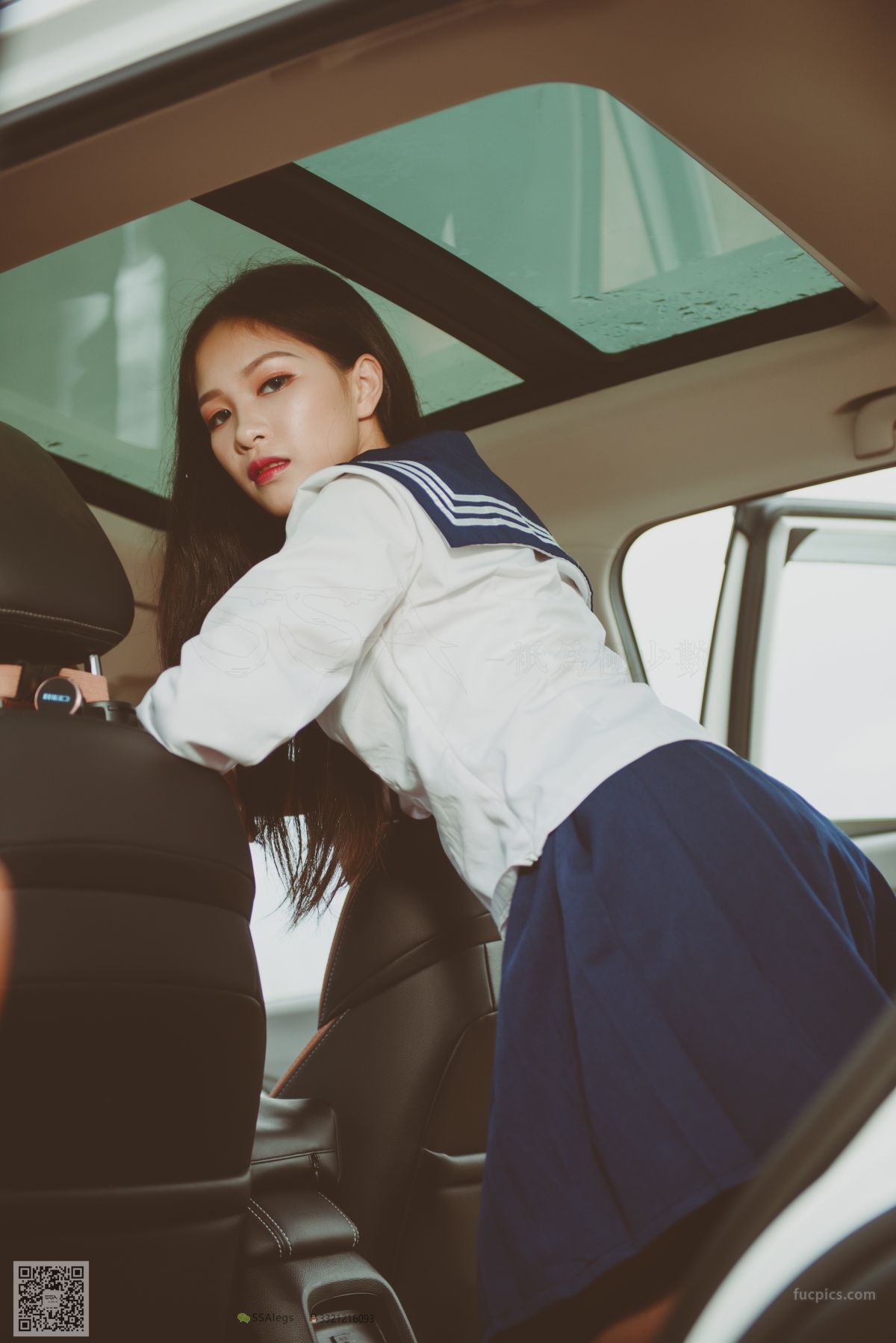 [SSA] NO.017 Jia Jia Little Stockings Girl Jia Jia's Driving Practice Record photo 26