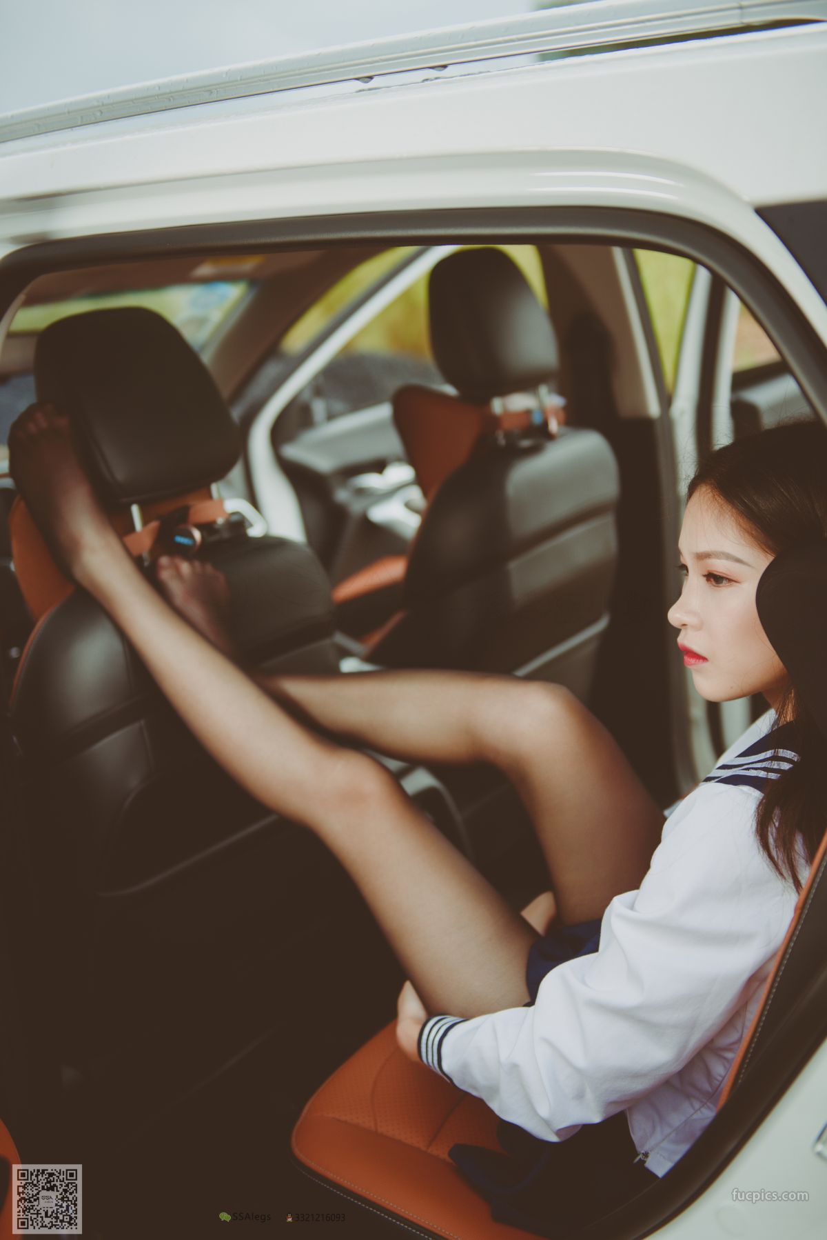 [SSA] NO.017 Jia Jia Little Stockings Girl Jia Jia's Driving Practice Record photo 18