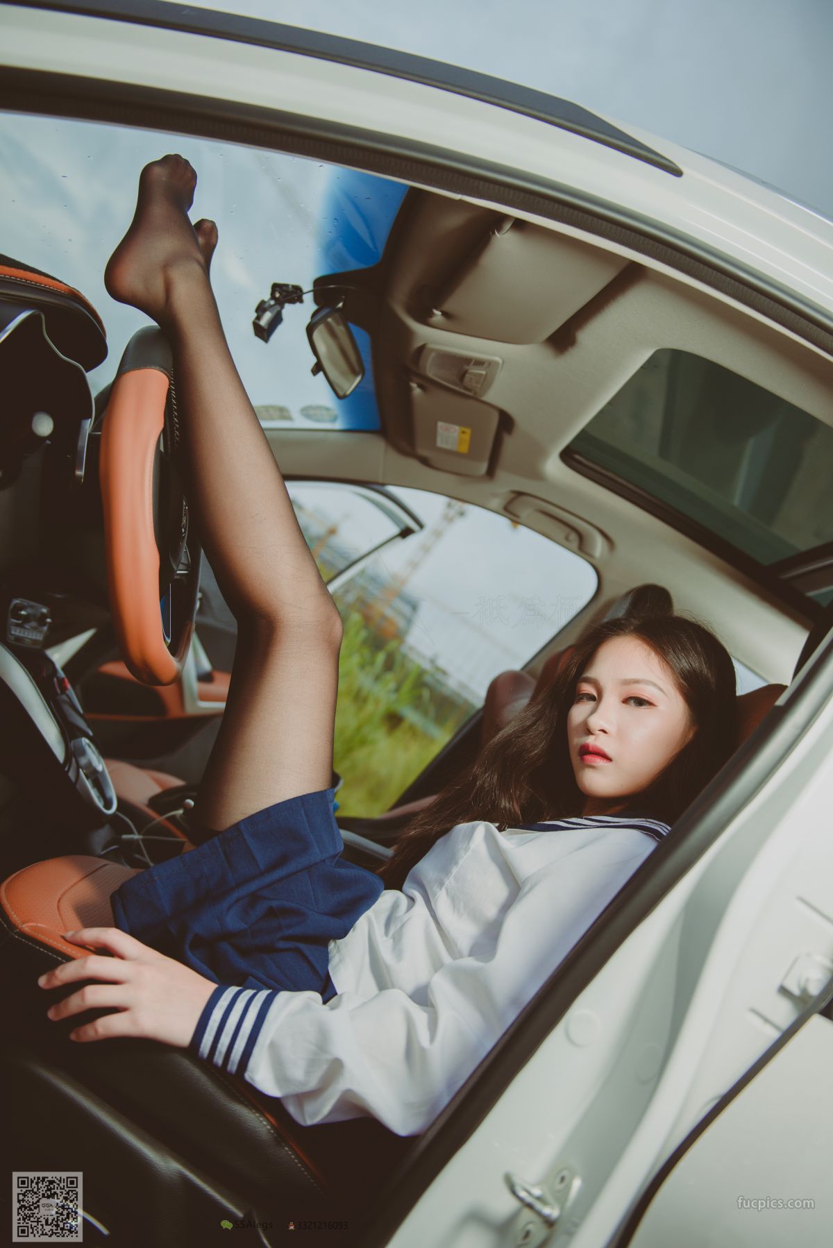 [SSA] NO.017 Jia Jia Little Stockings Girl Jia Jia's Driving Practice Record photo 50