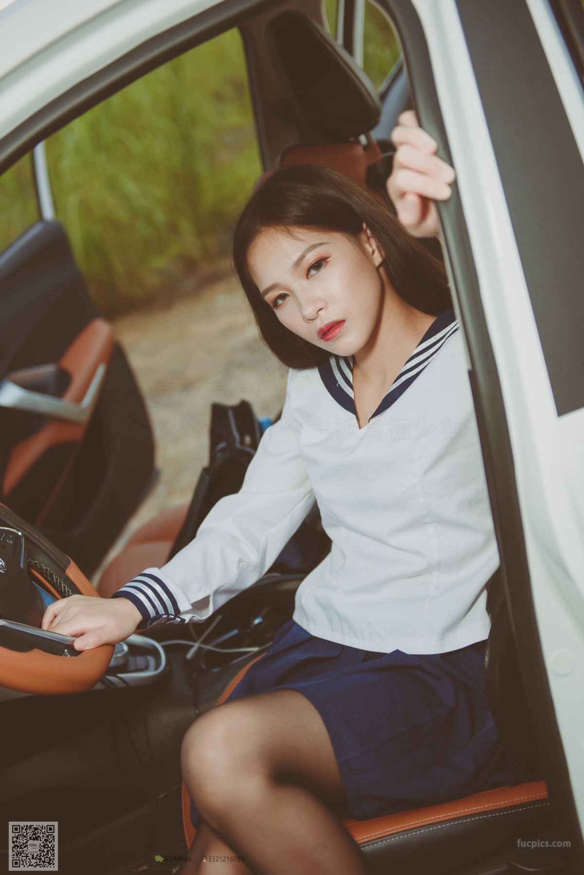 [SSA] NO.017 Jia Jia Little Stockings Girl Jia Jia's Driving Practice Record photo 53