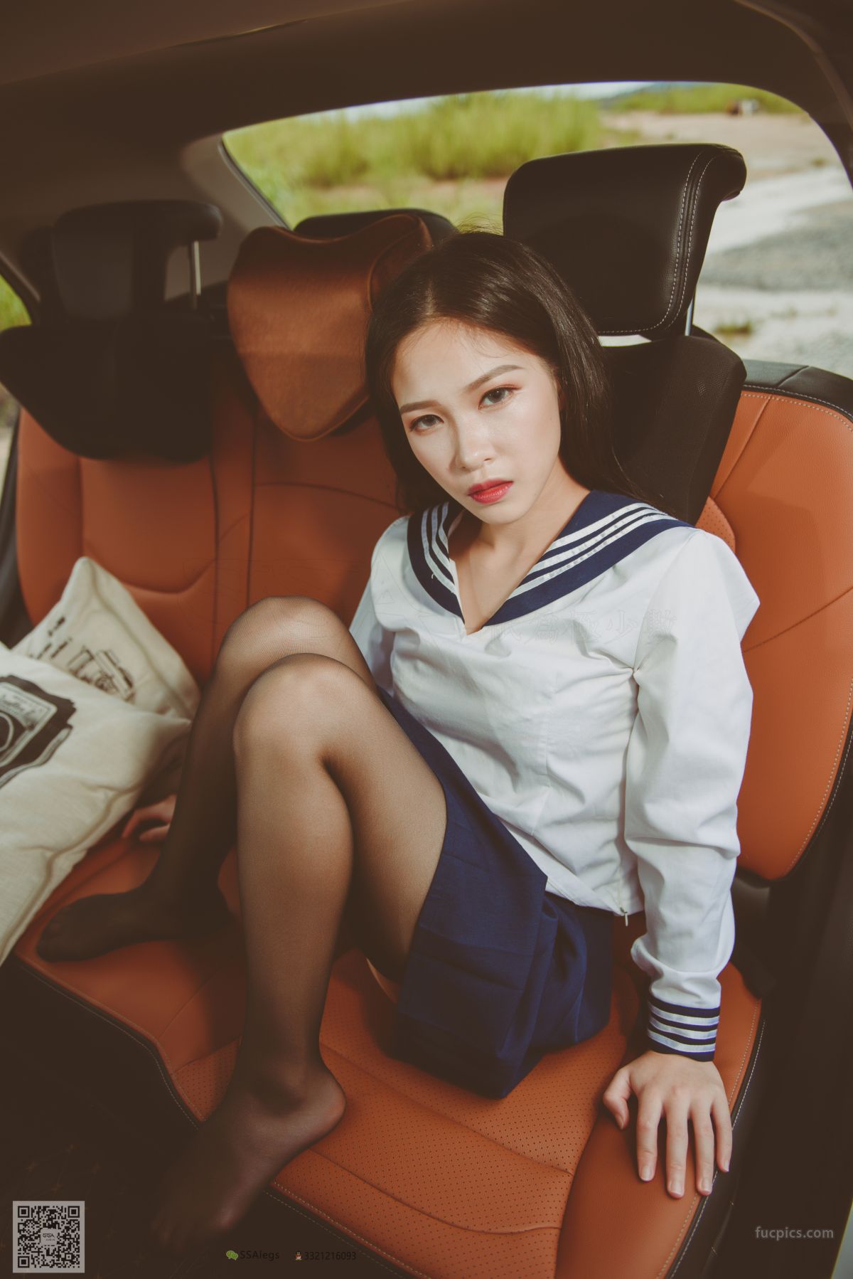 [SSA] NO.017 Jia Jia Little Stockings Girl Jia Jia's Driving Practice Record photo 38