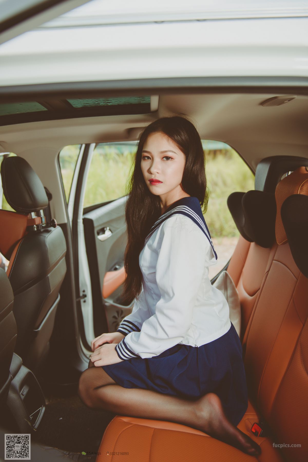 [SSA] NO.017 Jia Jia Little Stockings Girl Jia Jia's Driving Practice Record photo 29