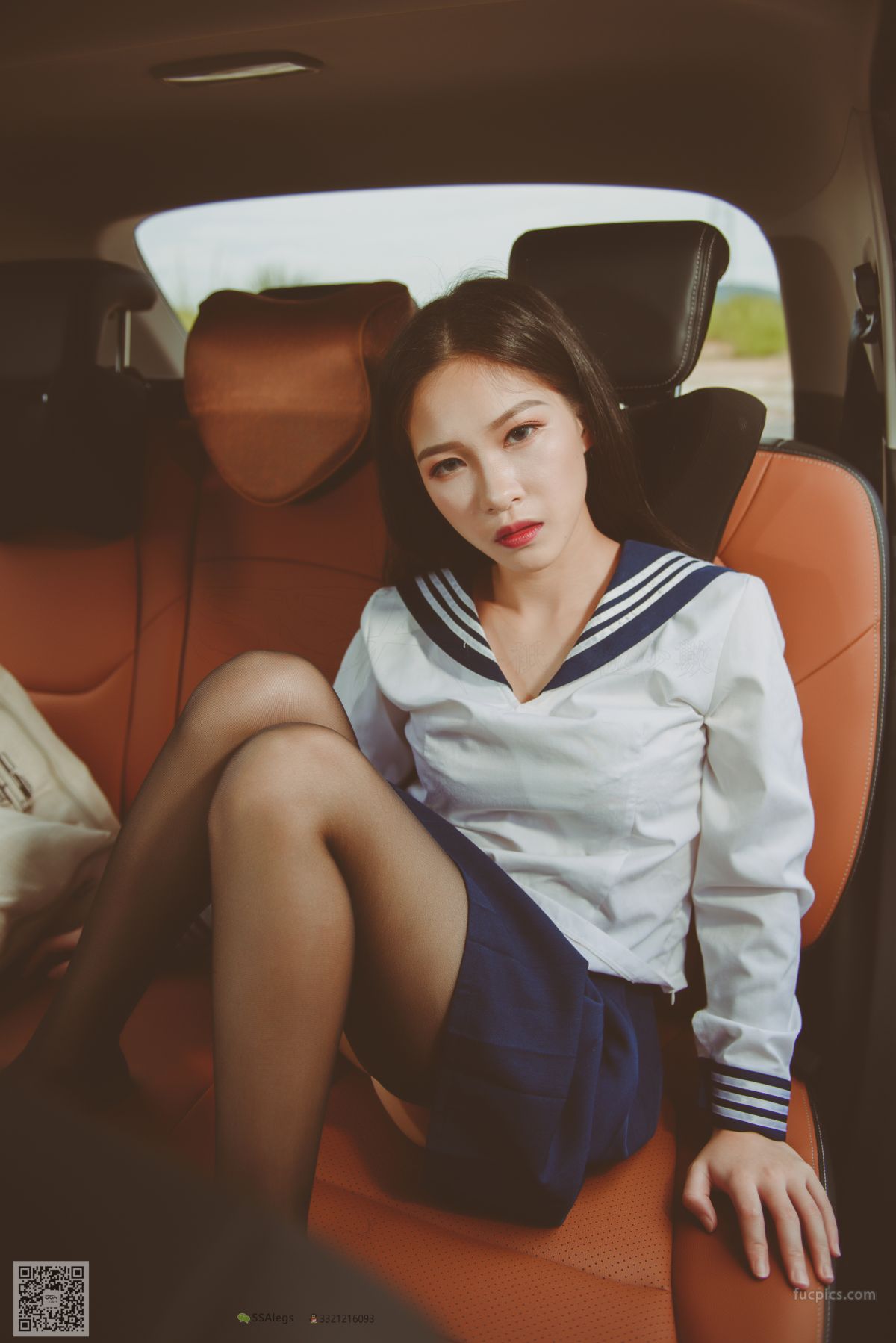 [SSA] NO.017 Jia Jia Little Stockings Girl Jia Jia's Driving Practice Record photo 37