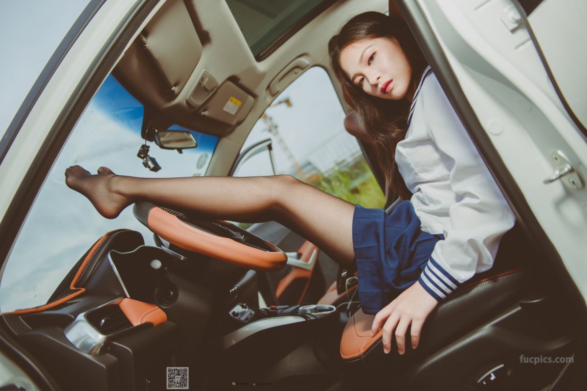 [SSA] NO.017 Jia Jia Little Stockings Girl Jia Jia's Driving Practice Record photo 49