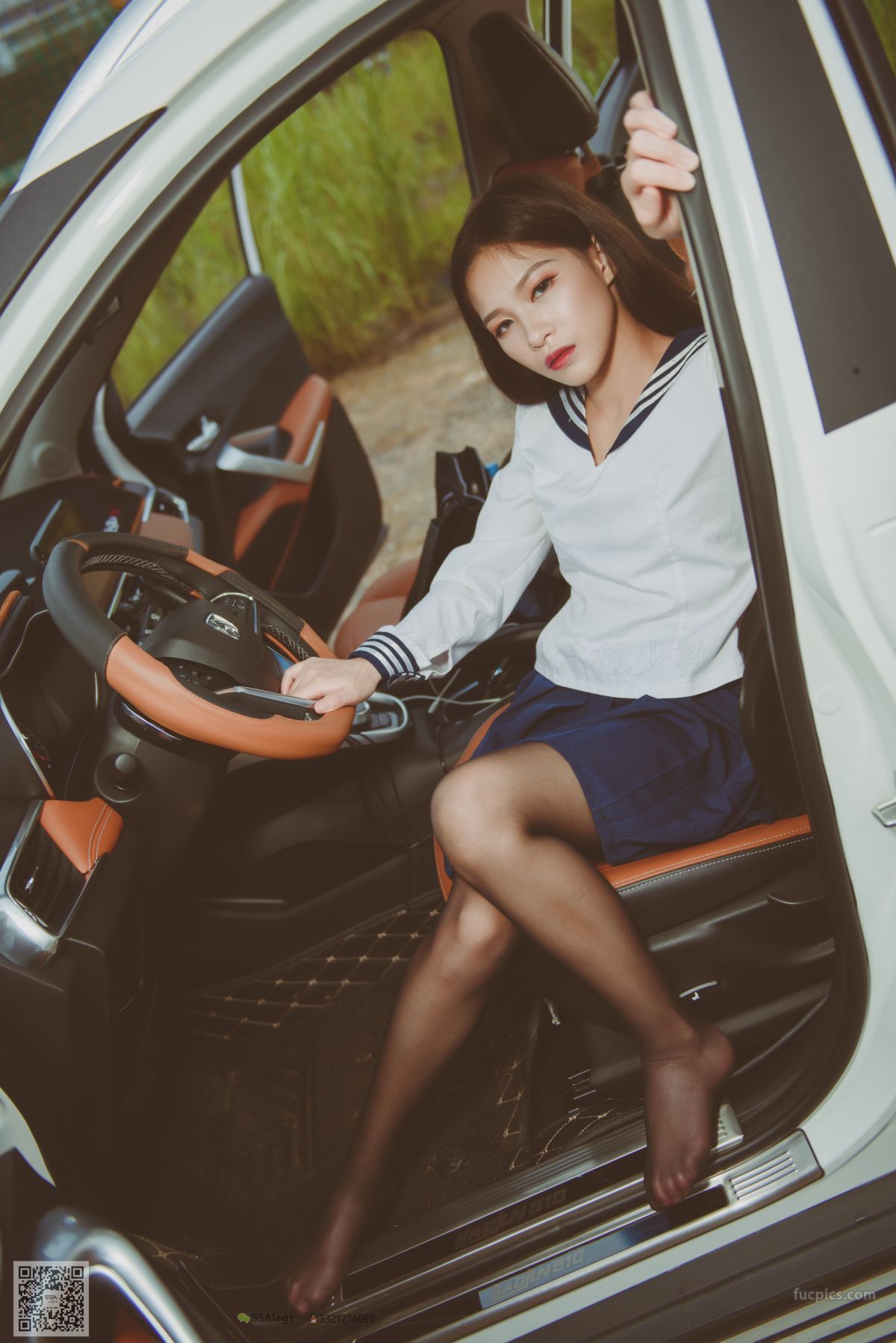 [SSA] NO.017 Jia Jia Little Stockings Girl Jia Jia's Driving Practice Record photo 52