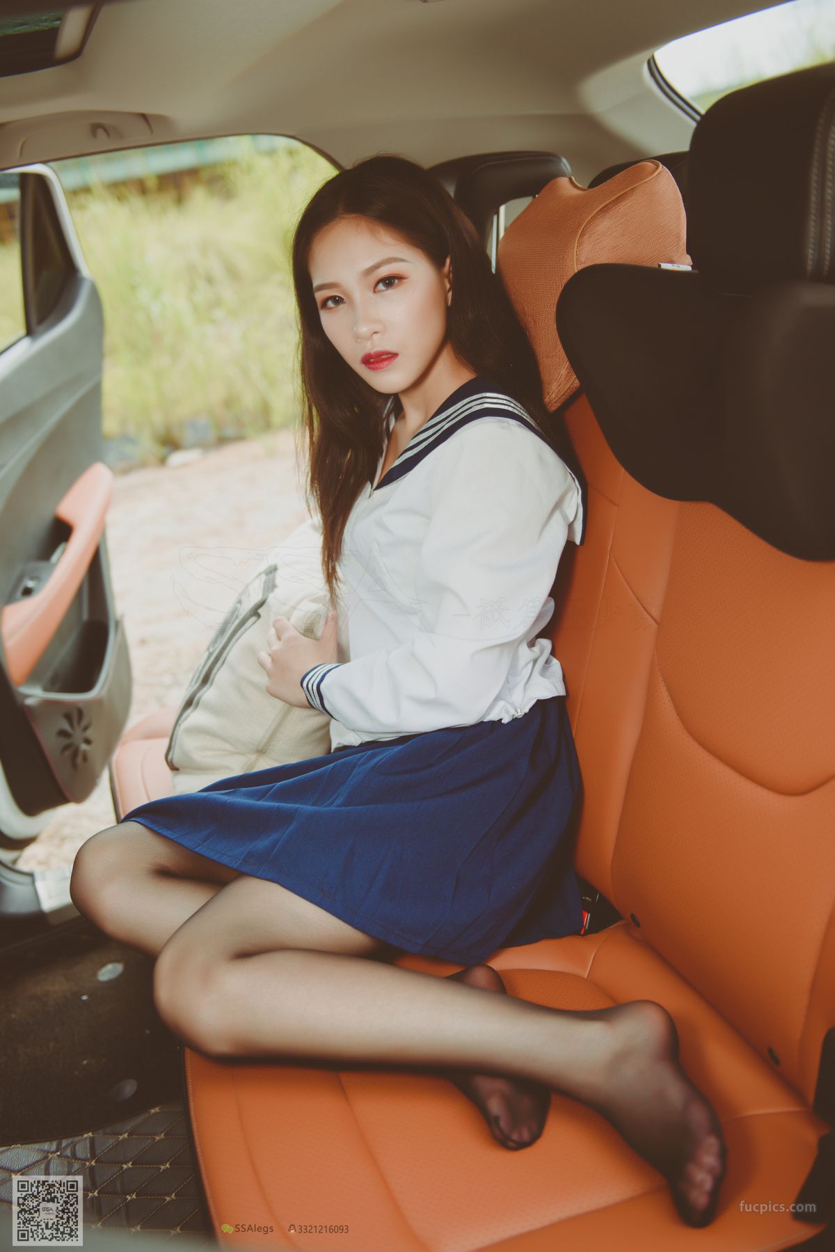 [SSA] NO.017 Jia Jia Little Stockings Girl Jia Jia's Driving Practice Record photo 45