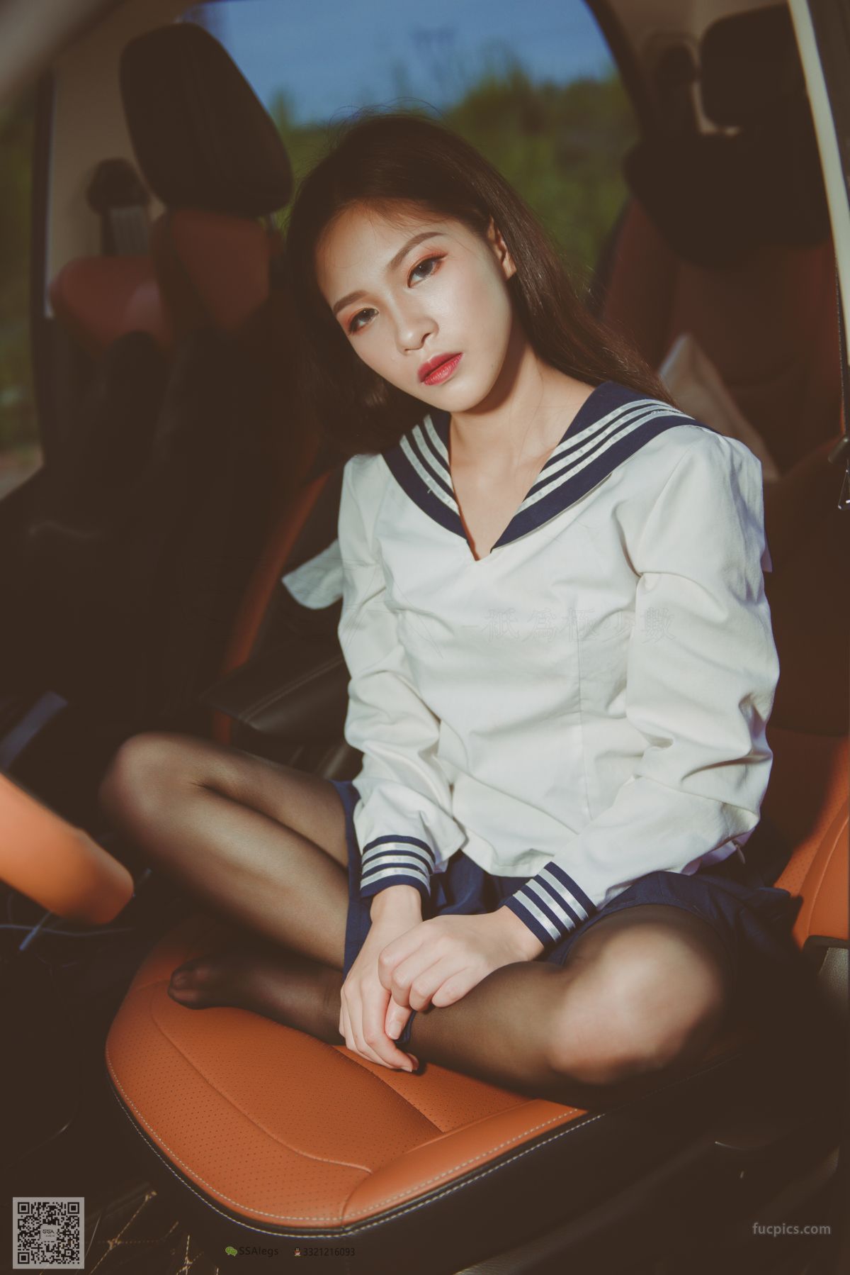 [SSA] NO.017 Jia Jia Little Stockings Girl Jia Jia's Driving Practice Record photo 60